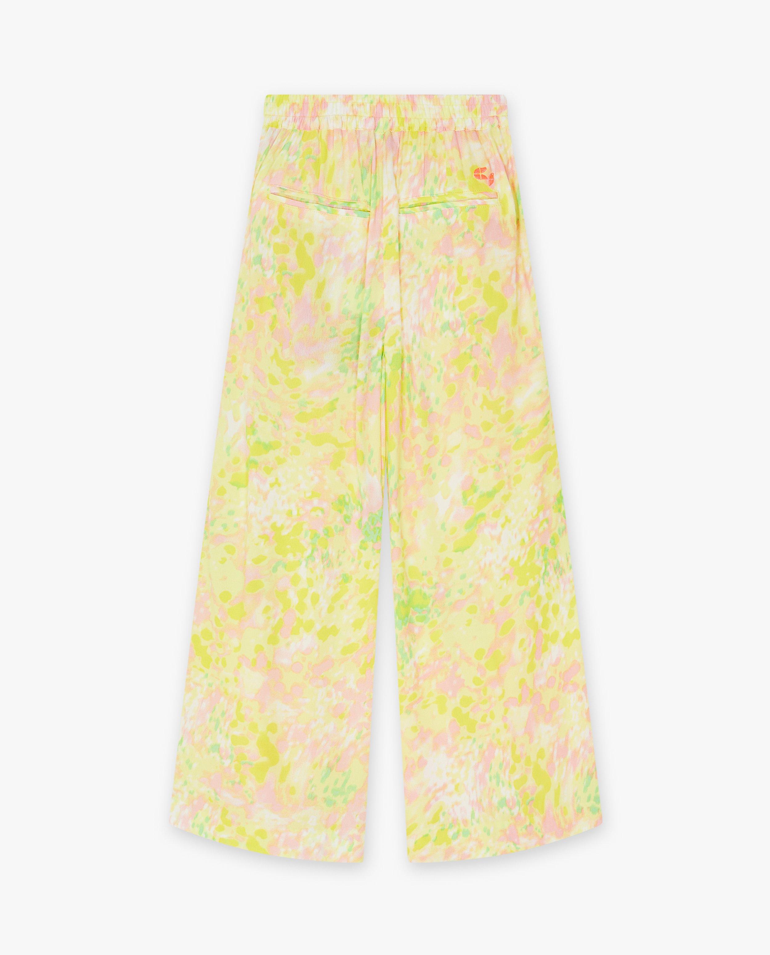 Broeken - Broek met print, wide leg fit, feest