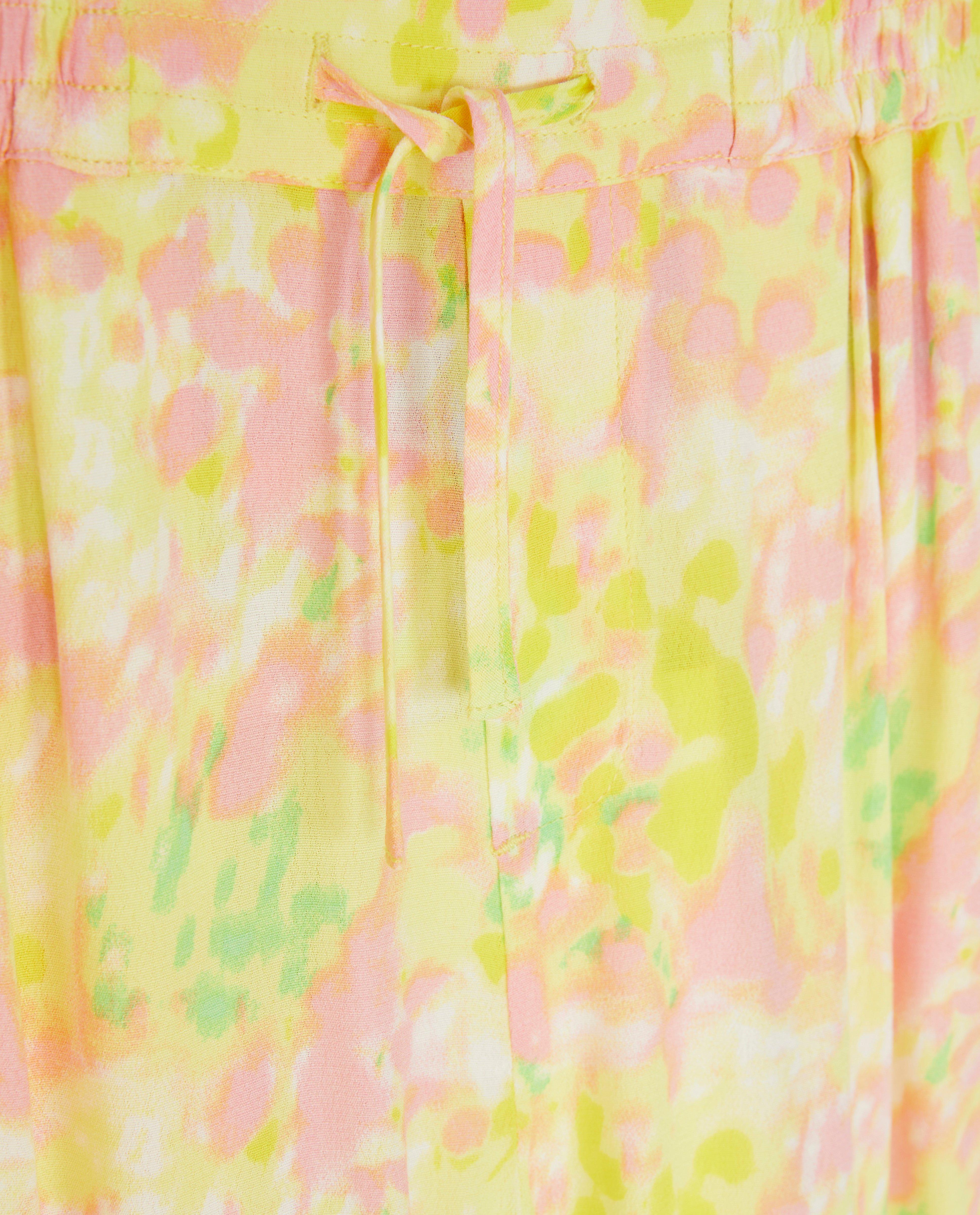 Broeken - Broek met print, wide leg fit, feest