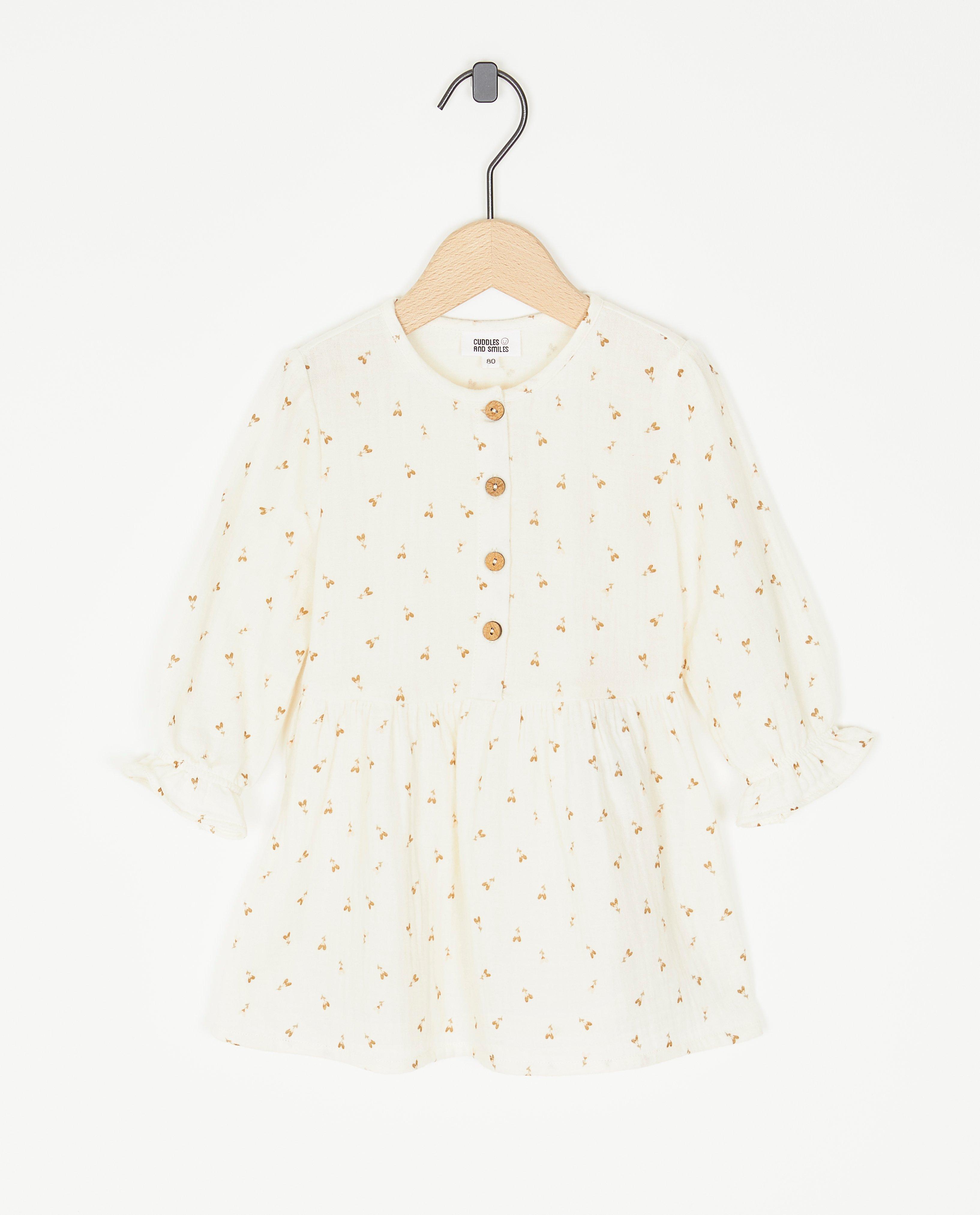 Robe en tétra fleuri - null - Cuddles and Smiles