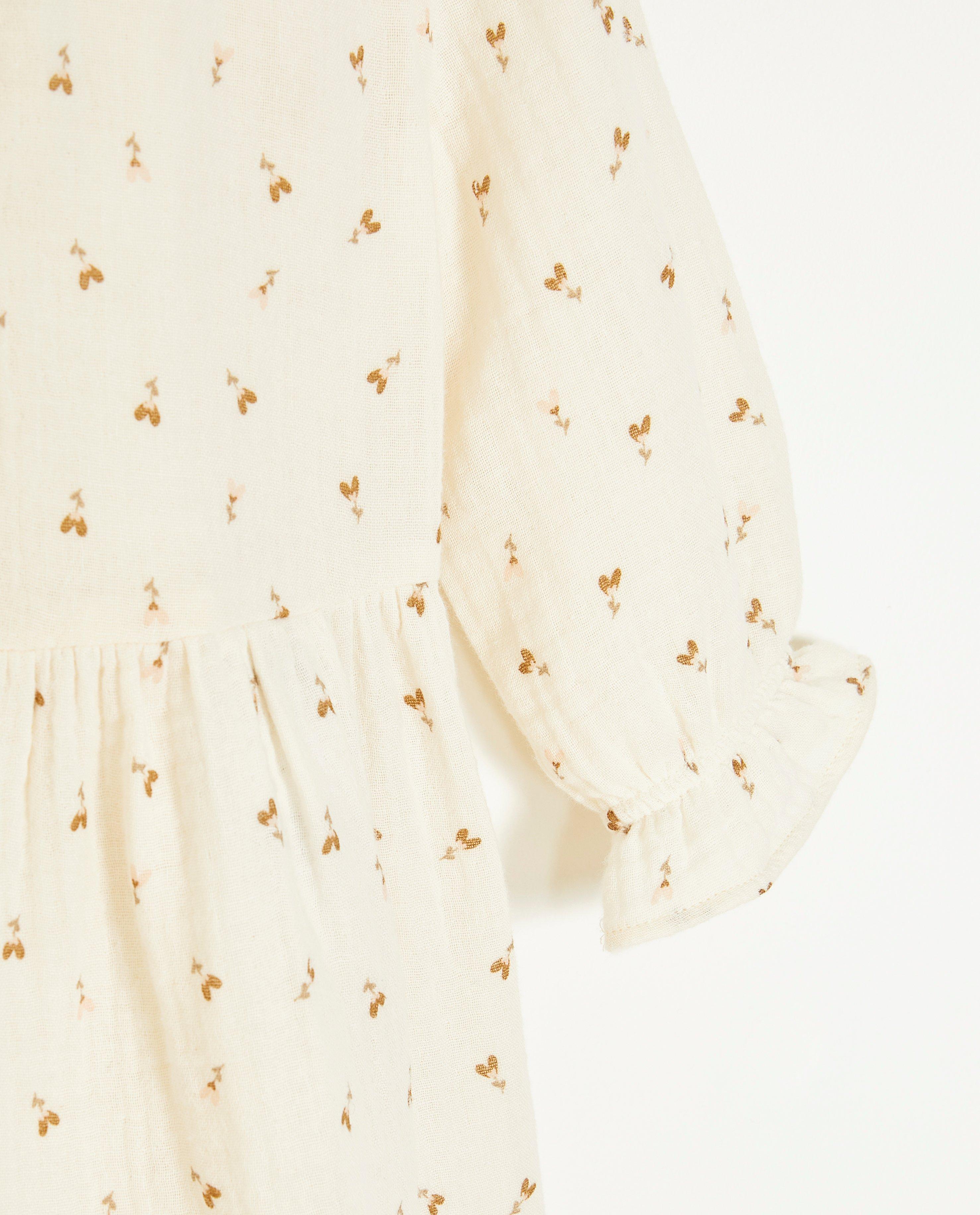Robes - Robe en tétra fleuri