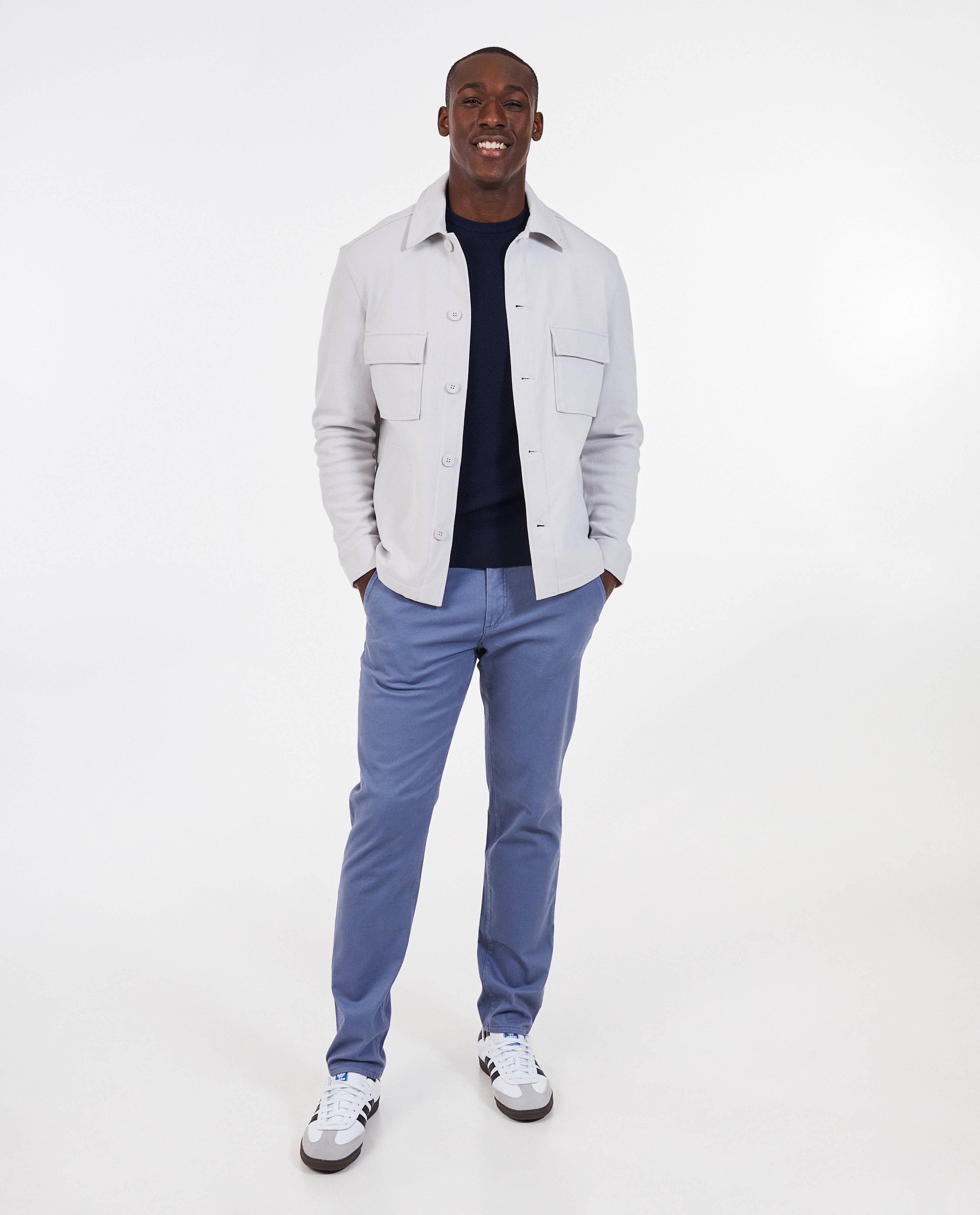 Lichtblauwe chino, slim fit - null - Quarterback