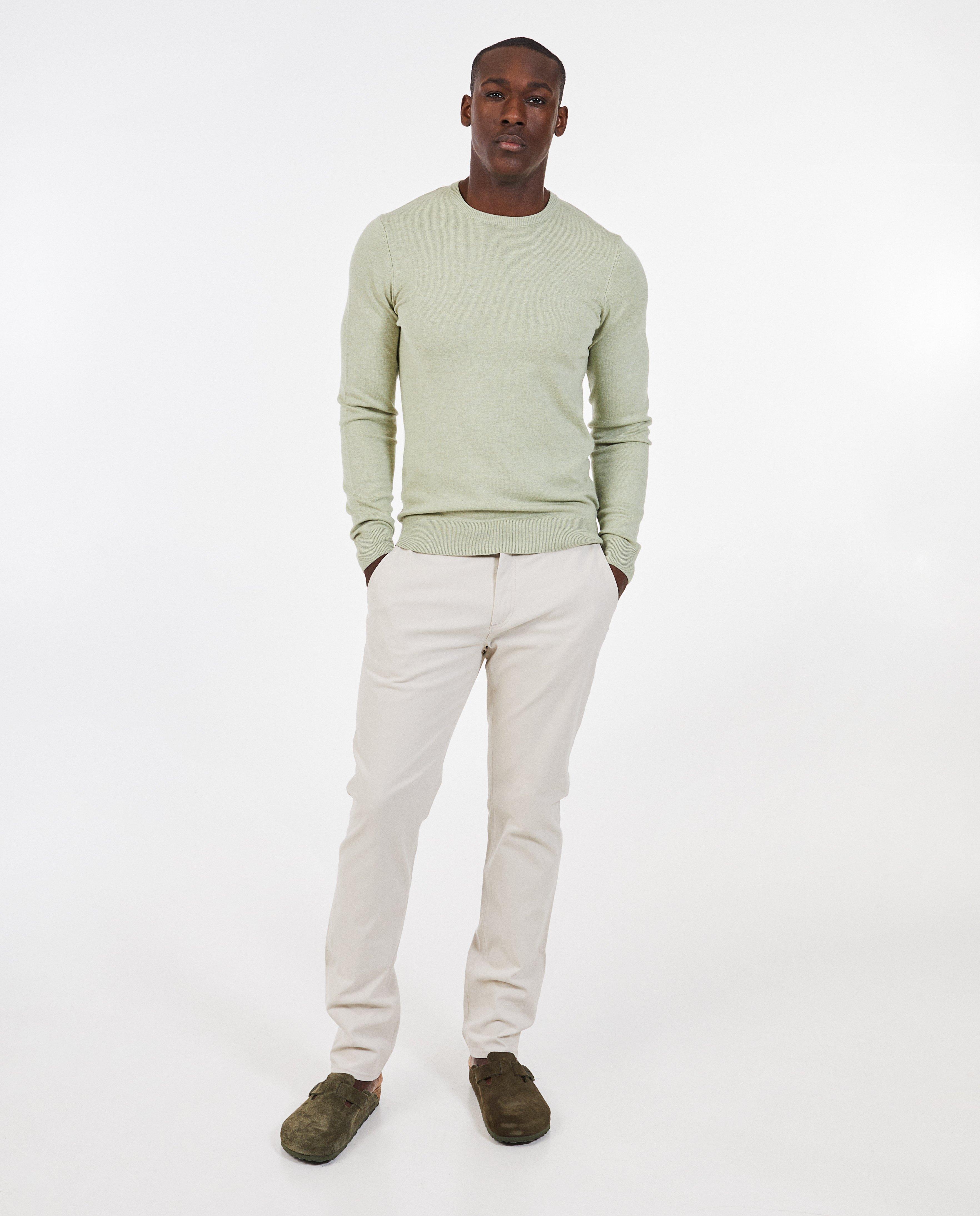 Chino beige, slim fit - D&eacute;tails du produit - beige clair - image num&eacute;ro 1