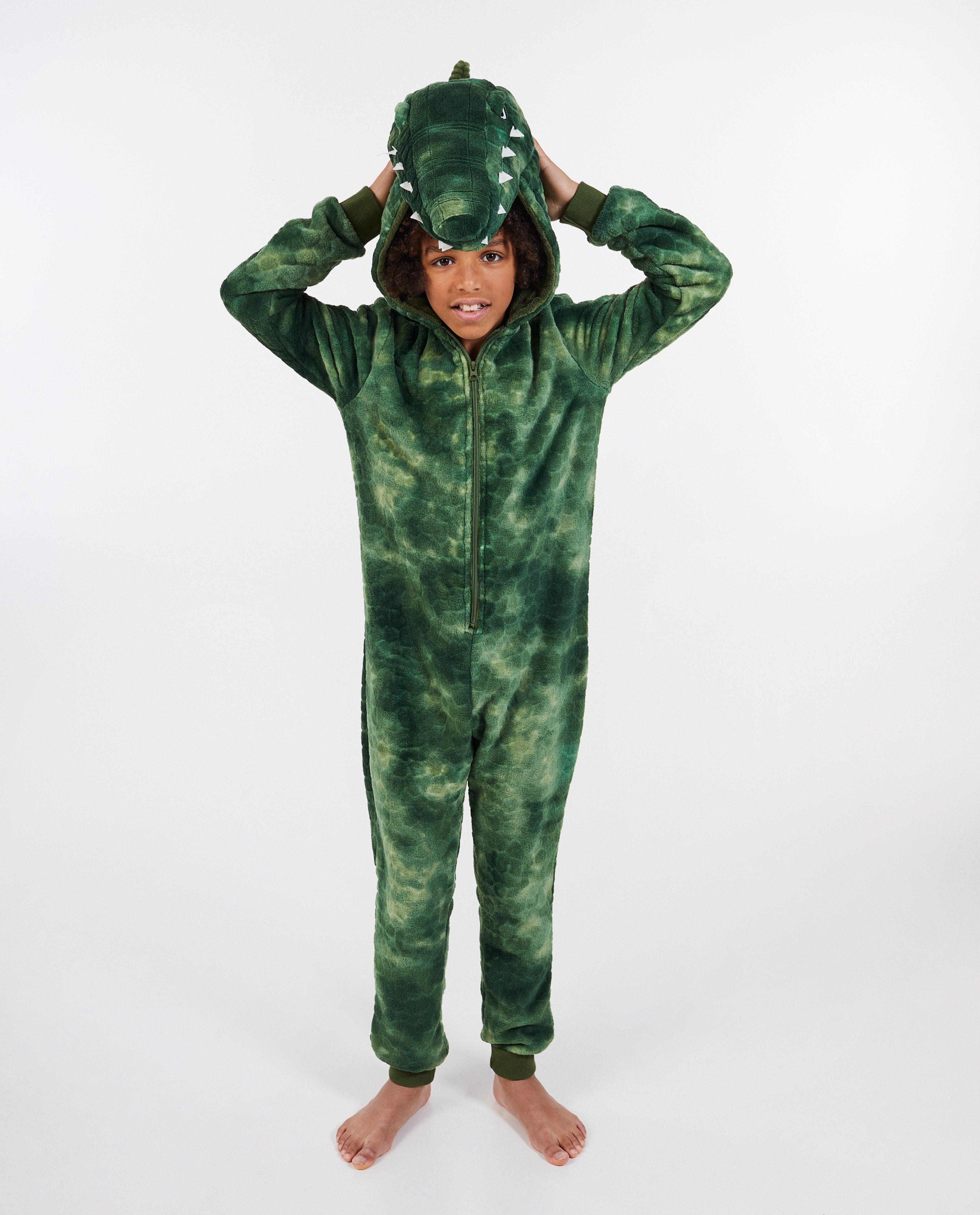 Nachtkleding - Onesie krokodil