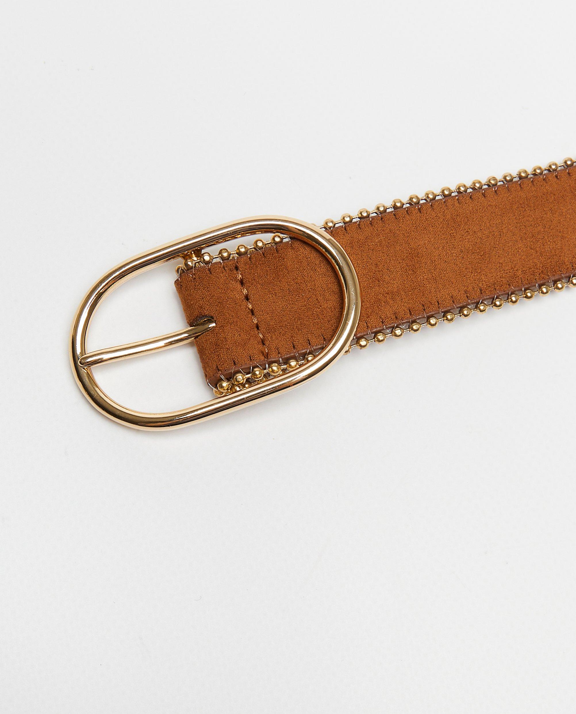 Ceintures - Ceinture brune en velours