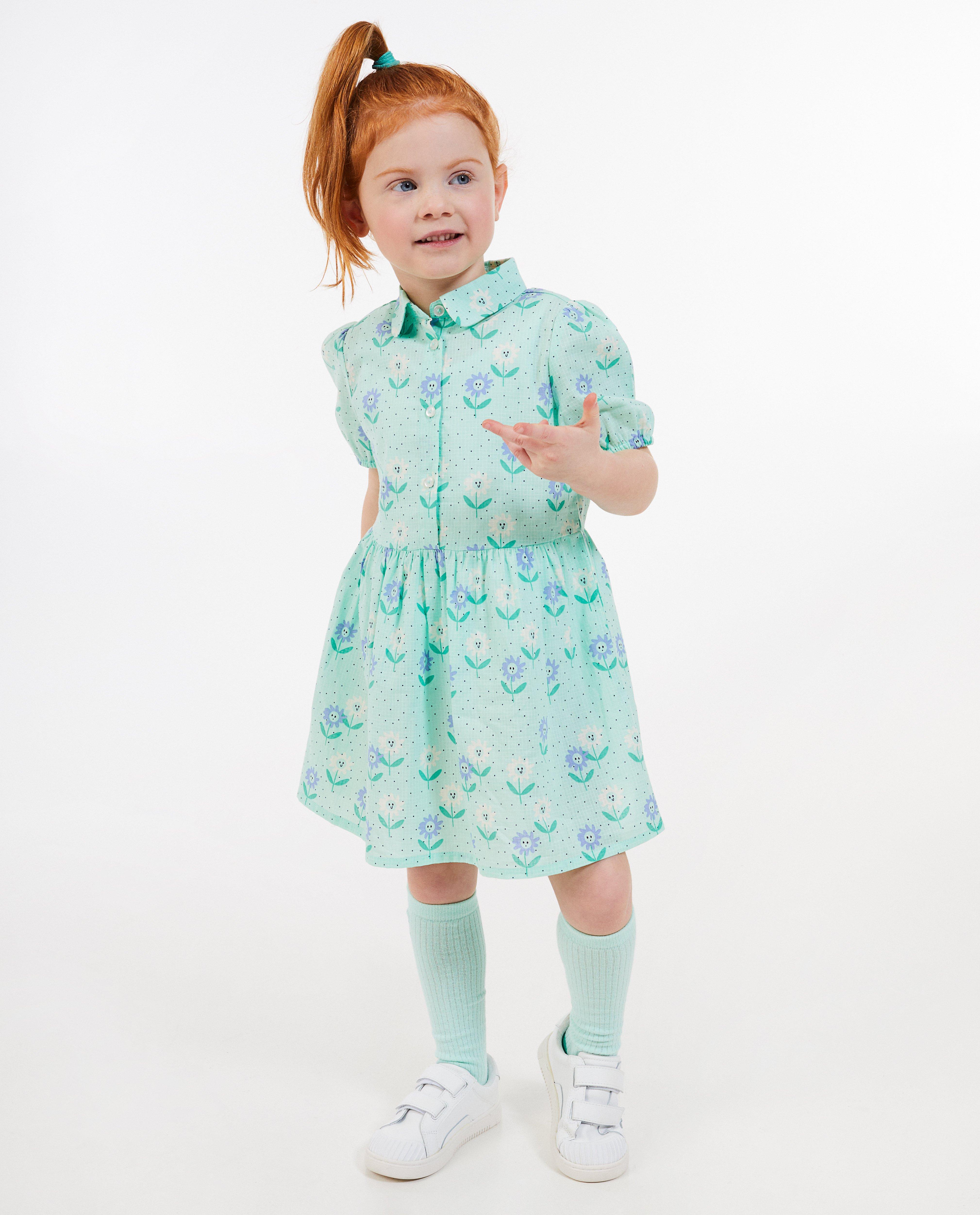 Robe verte à imprimé fleuri - null - Milla Star
