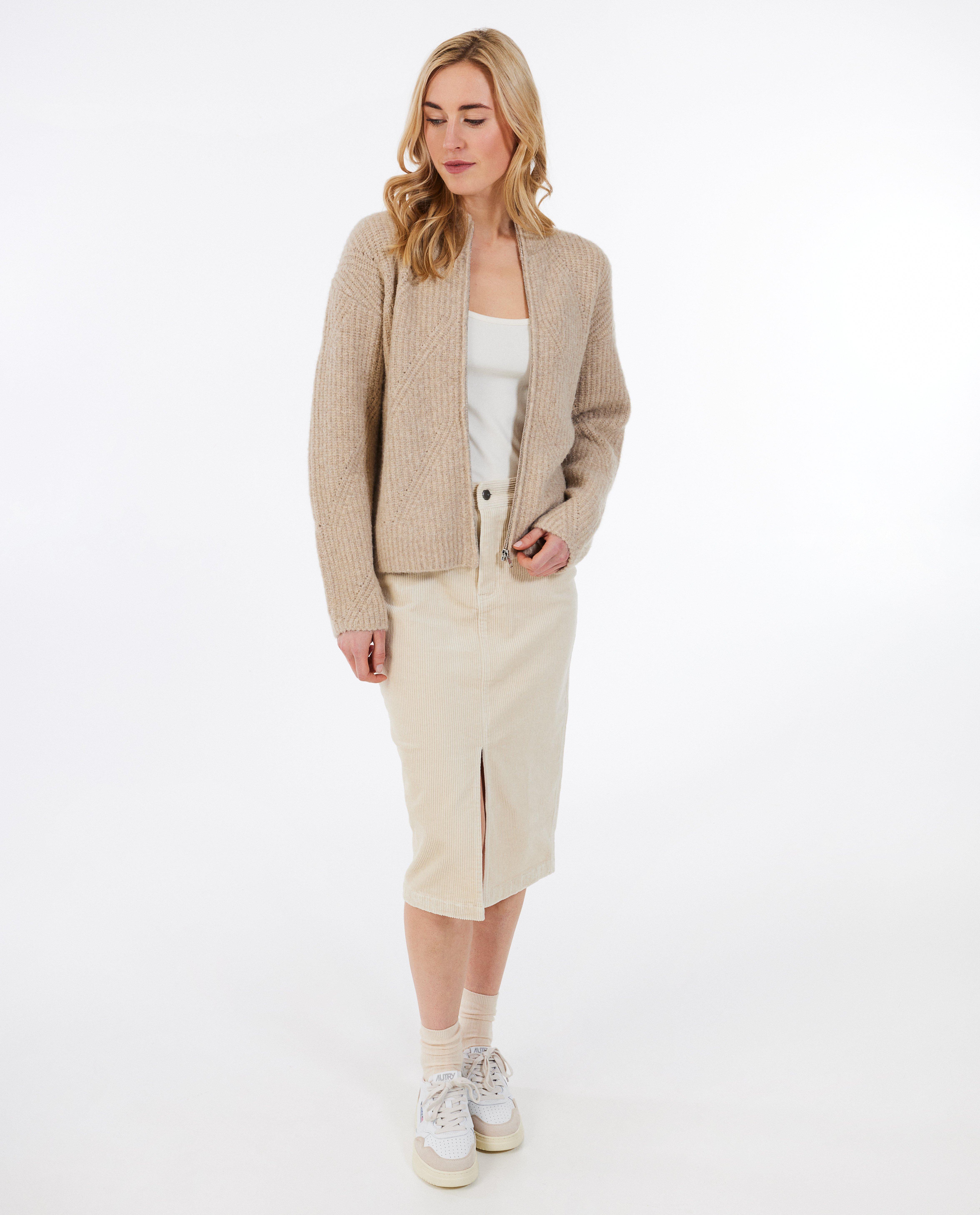 Cardigans - Gilet tricoté avec fermeture à glissière