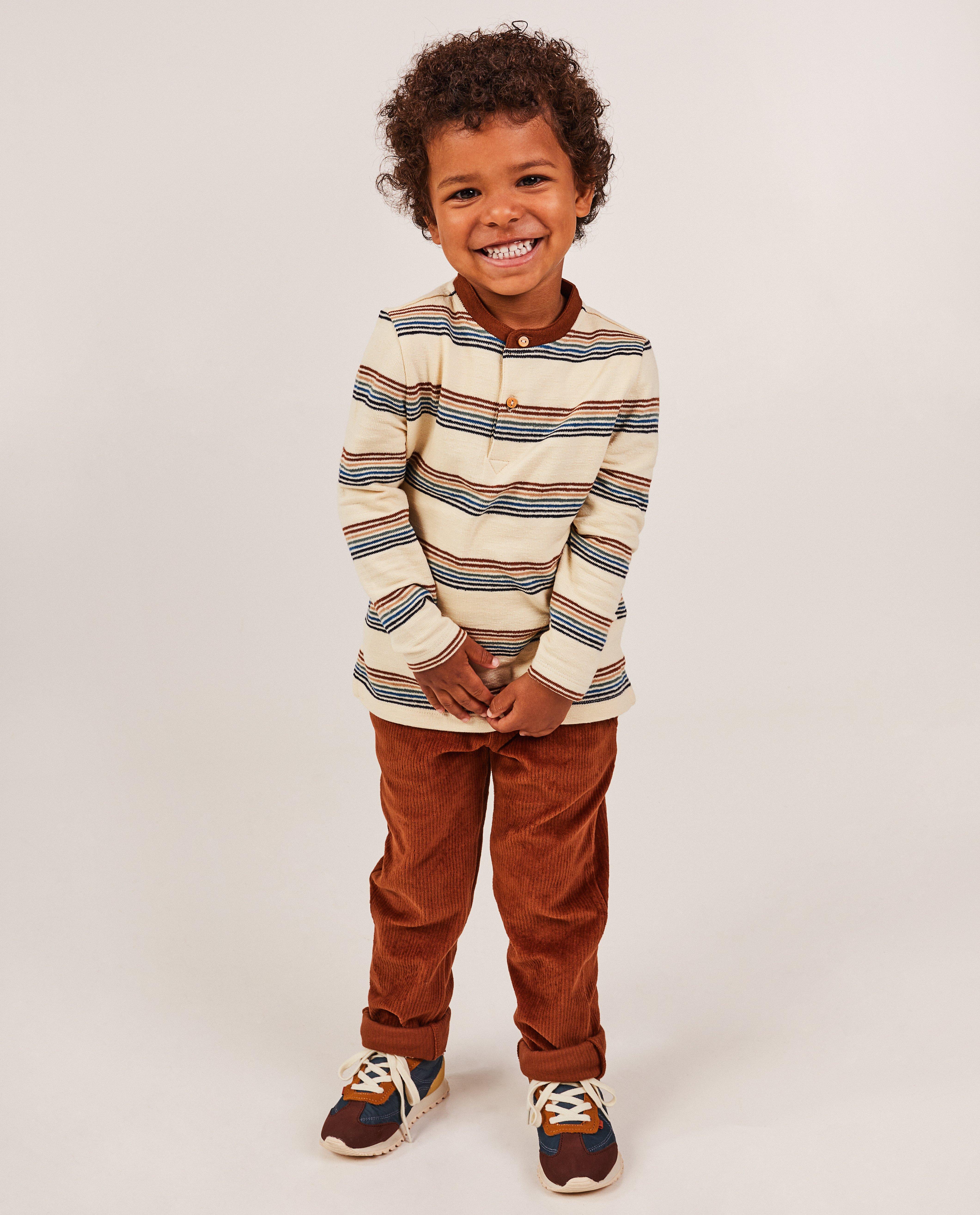 Groene broek van ribfluweel - Product Detail - donkerbruin - afbeelding nummer 1