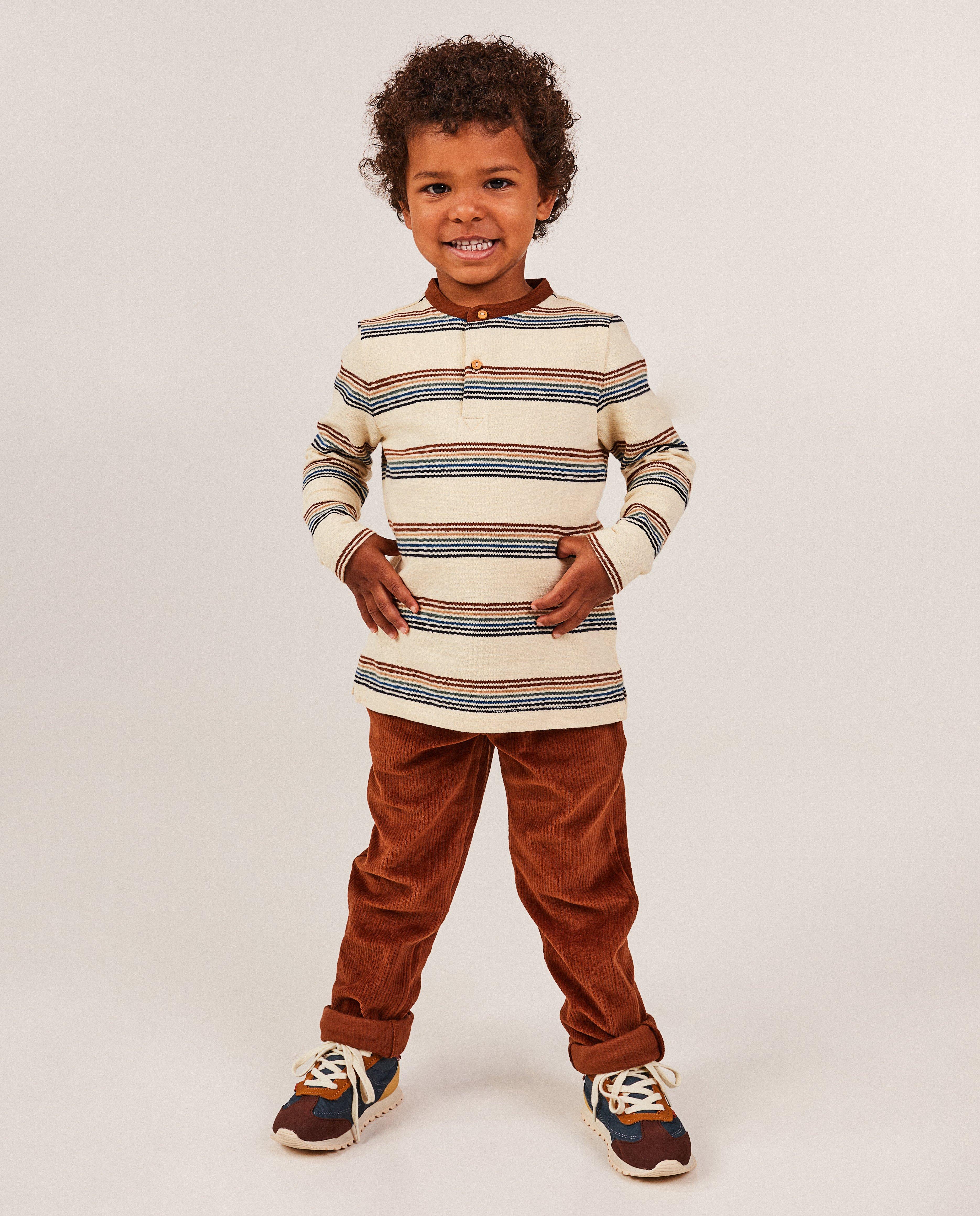 Groene broek van ribfluweel - Product Detail - donkerbruin - afbeelding nummer 2