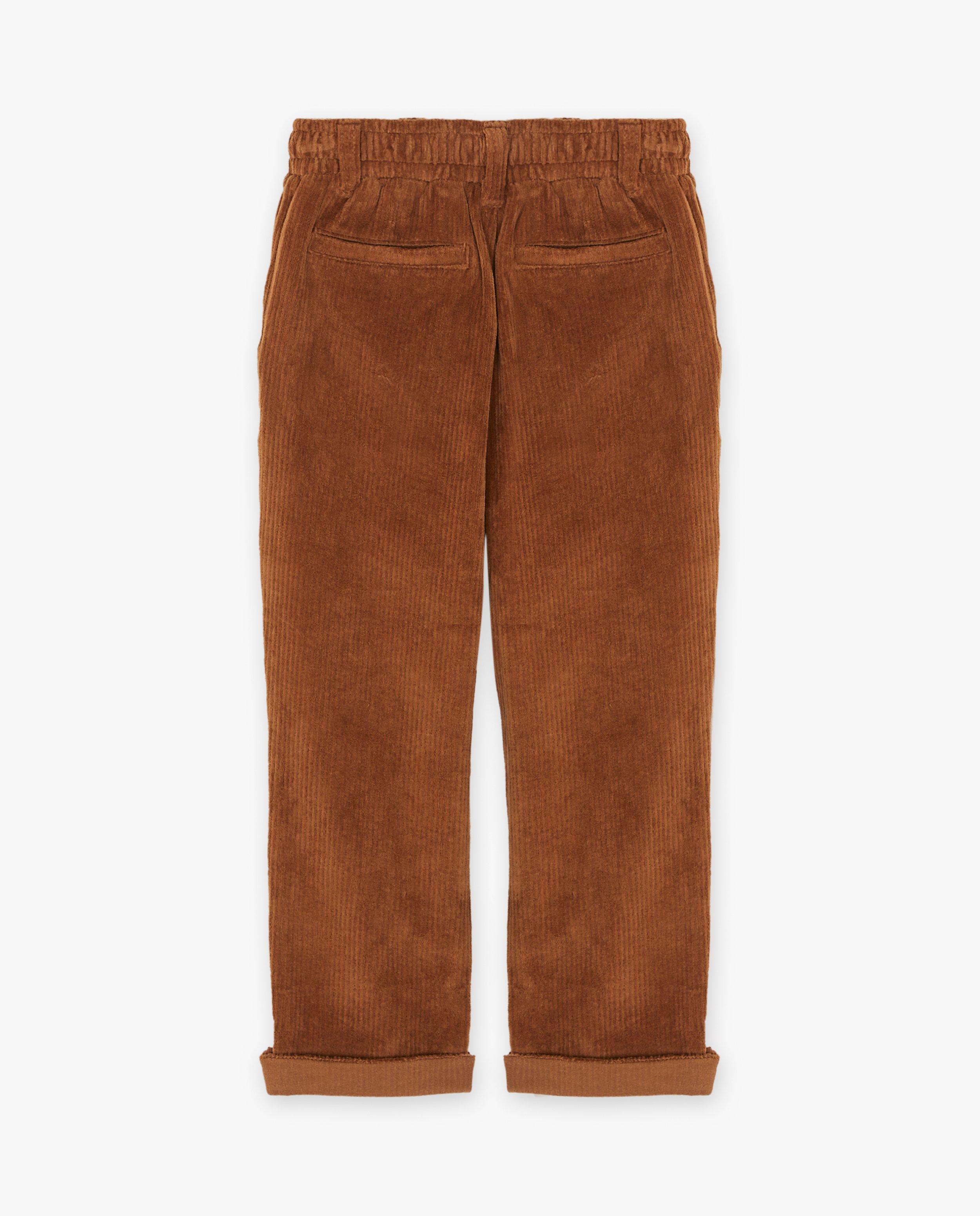 Groene broek van ribfluweel - Product Detail - donkerbruin - afbeelding nummer 4