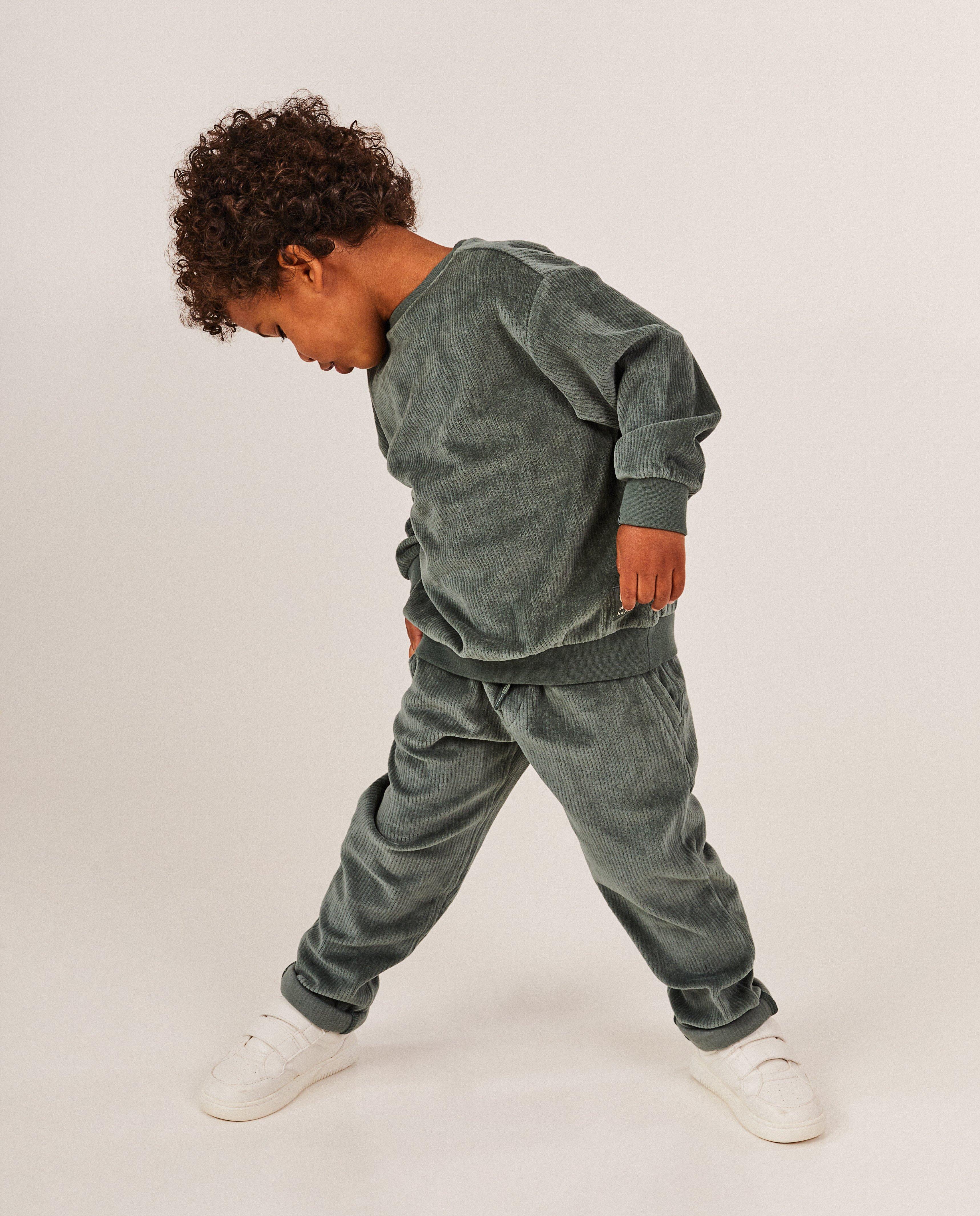 Pantalon vert en velours c&ocirc;tel&eacute; - D&eacute;tails du produit - khaki - image num&eacute;ro 1