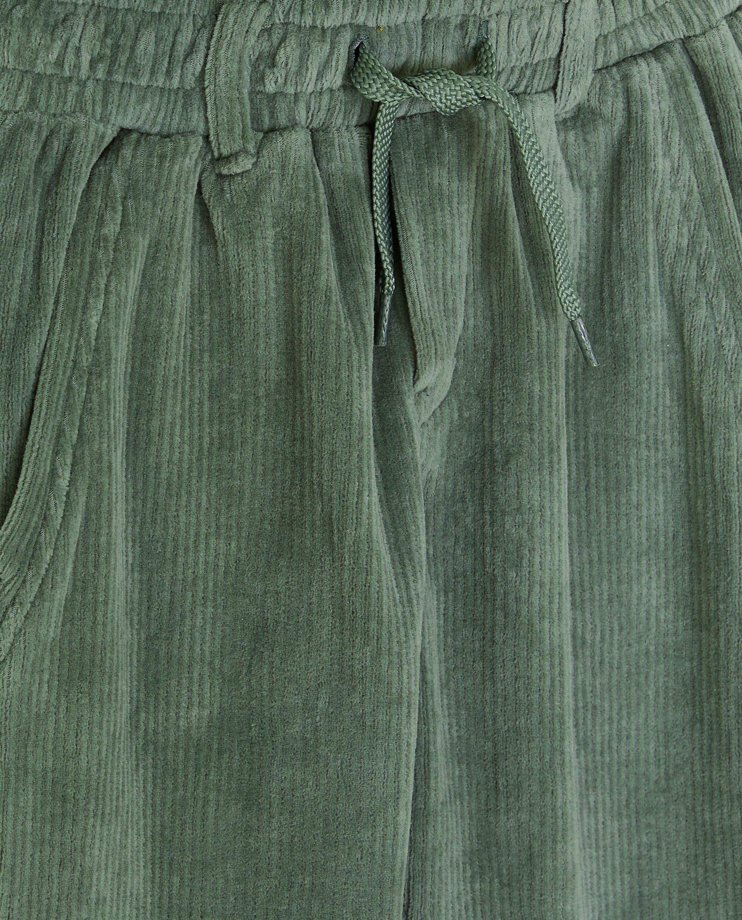 Pantalon vert en velours c&ocirc;tel&eacute; - D&eacute;tails du produit - khaki - image num&eacute;ro 5