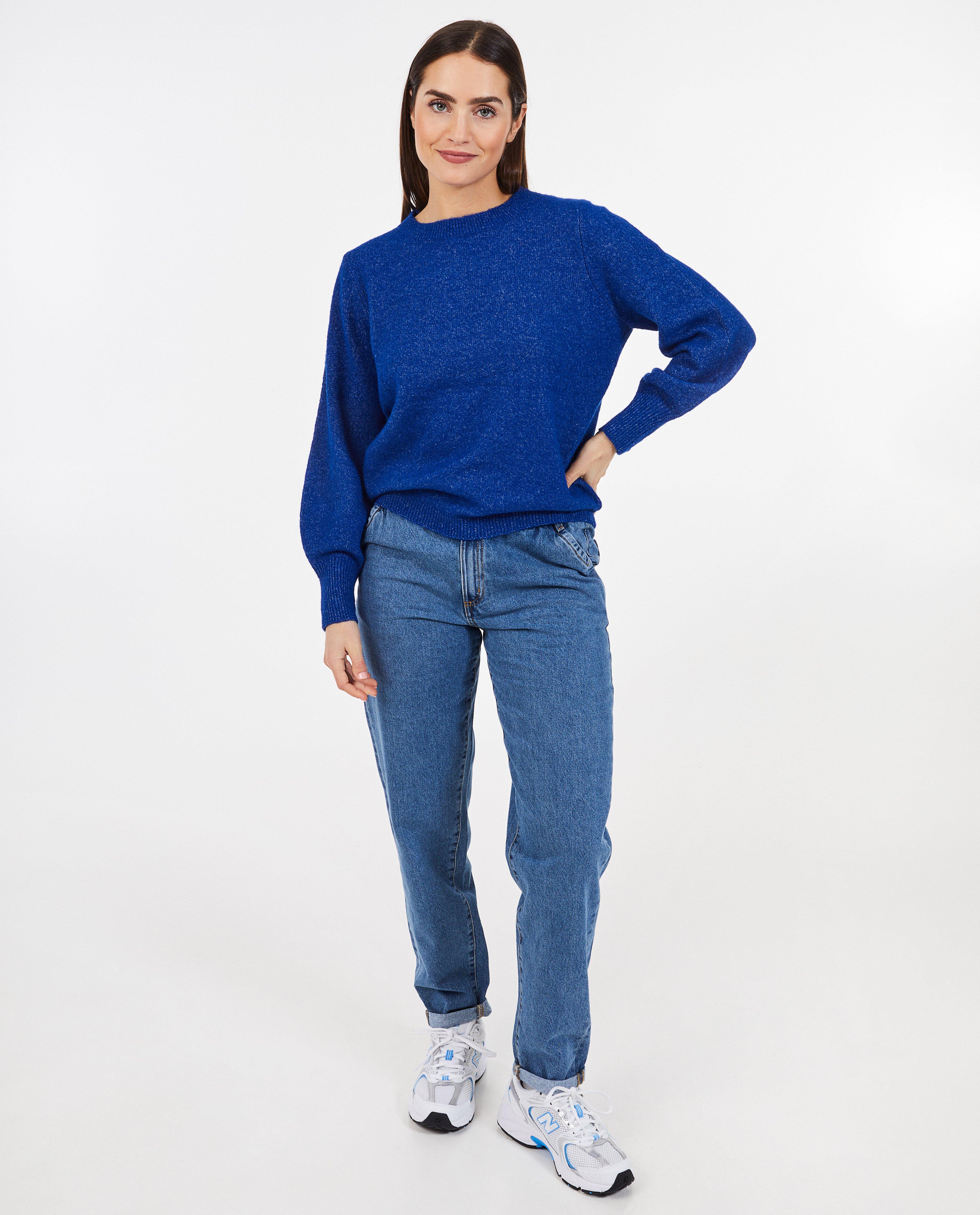 Blauwe jeans, slouchy fit - null - Sora