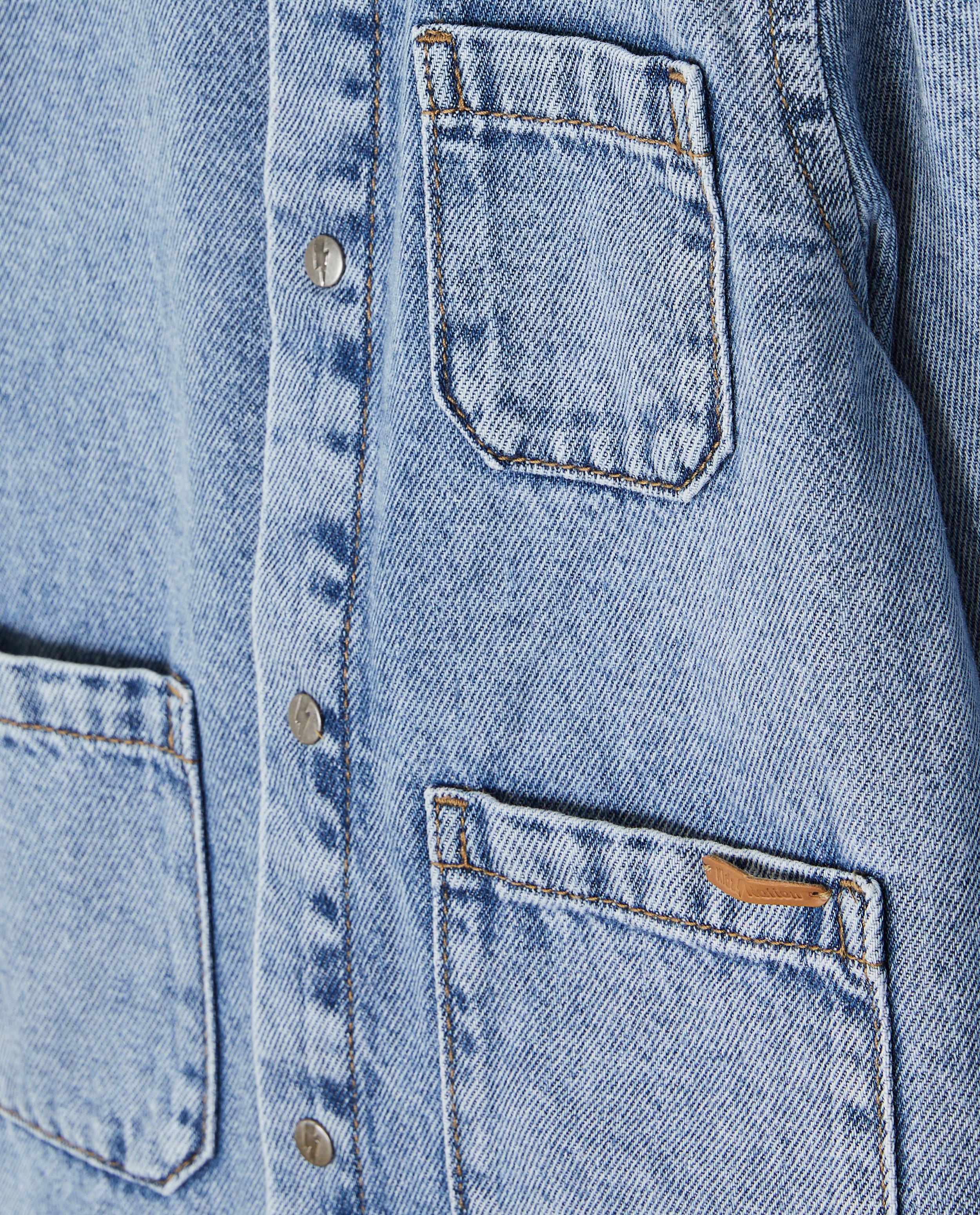 Cardigans - Veste en jeans bleue