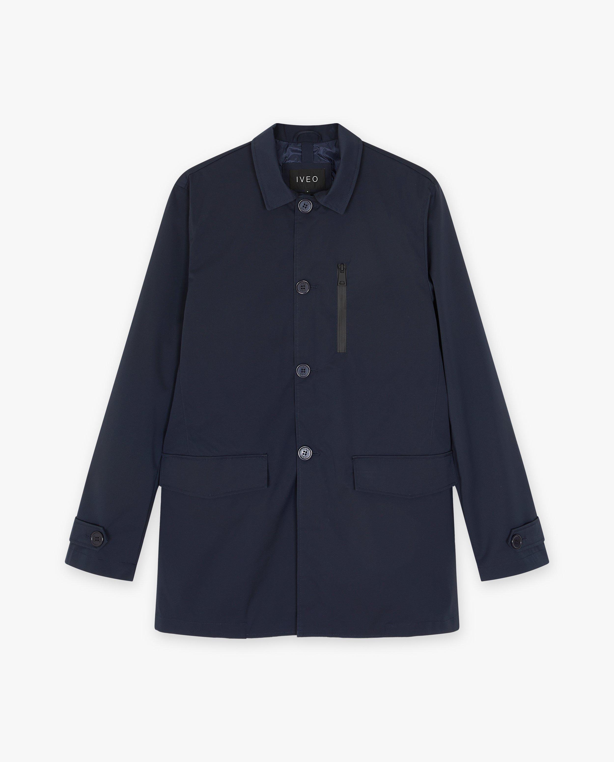 Poncho's en teddy's - Donkerblauwe jas