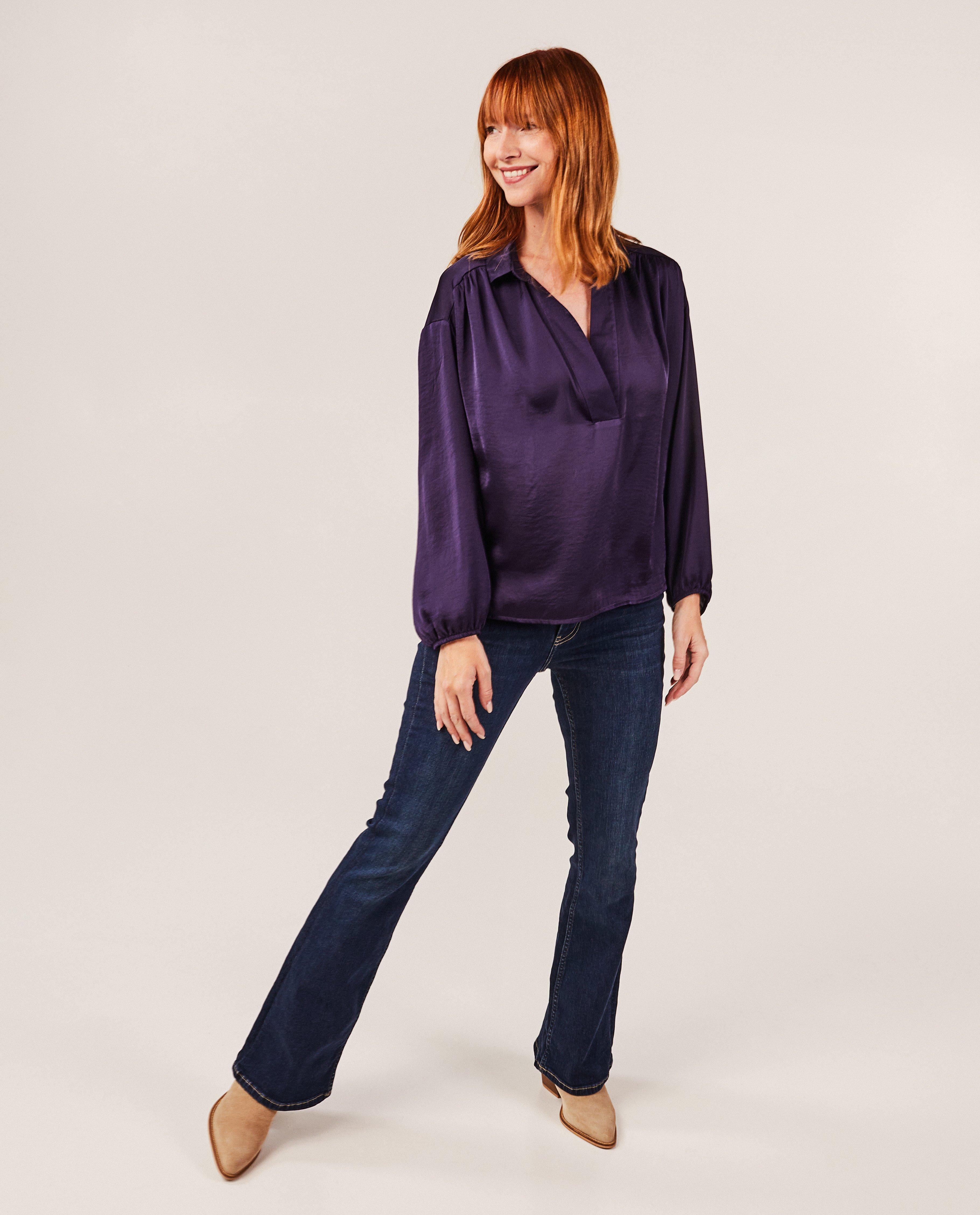 Paarse blouse - null - Sora