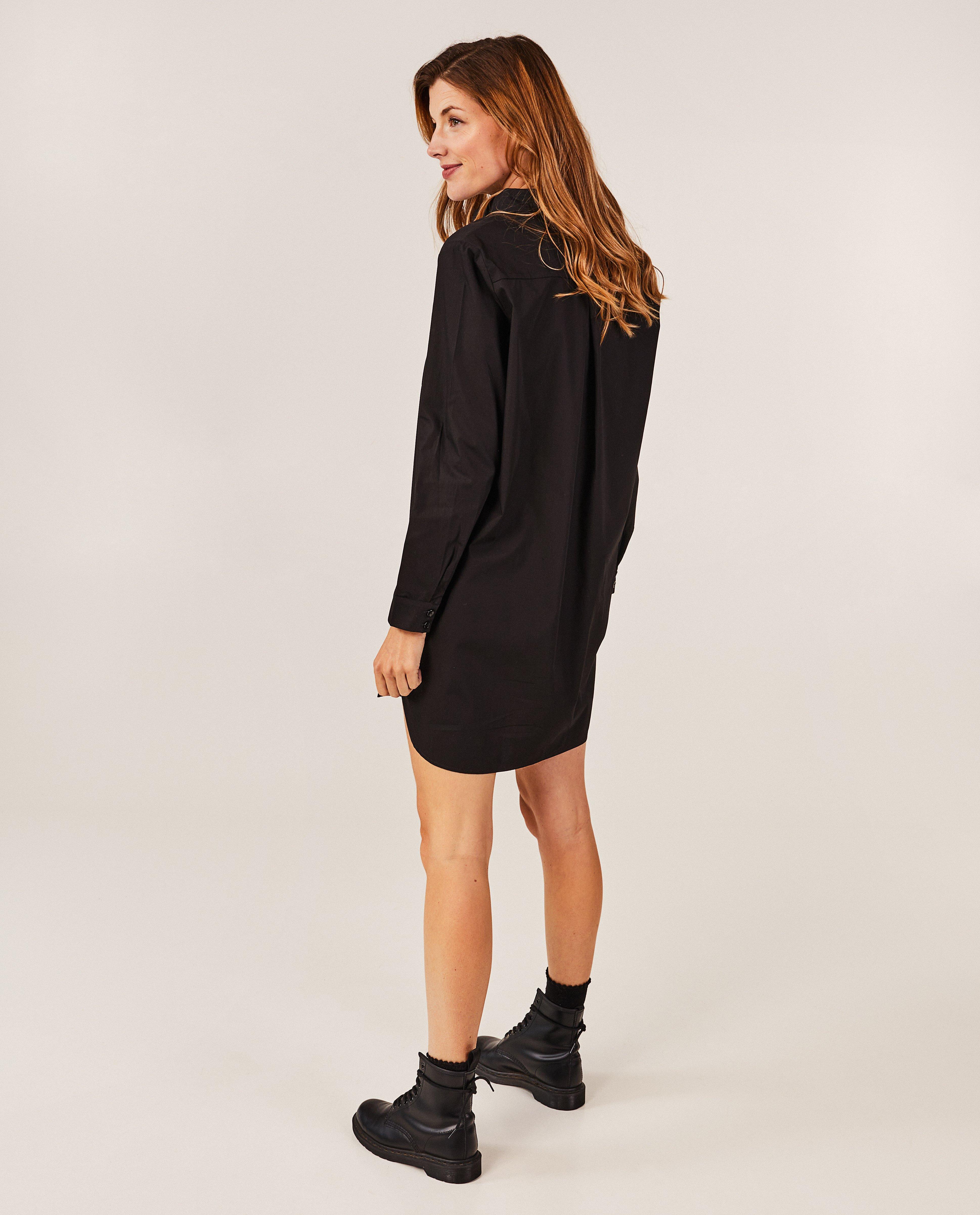 Robes - Robe chemise noire