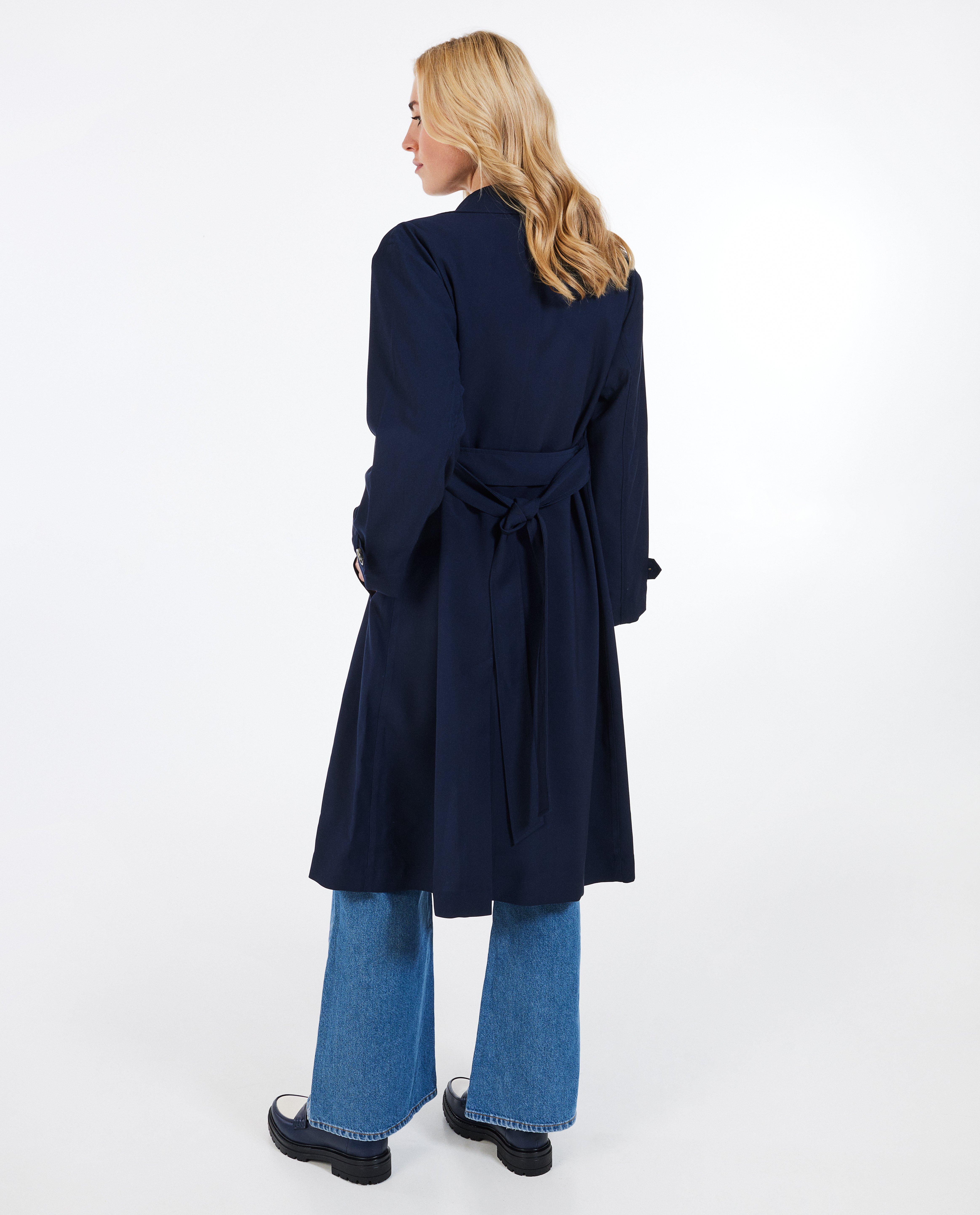Trenchcoats - Donkerblauwe trenchcoat