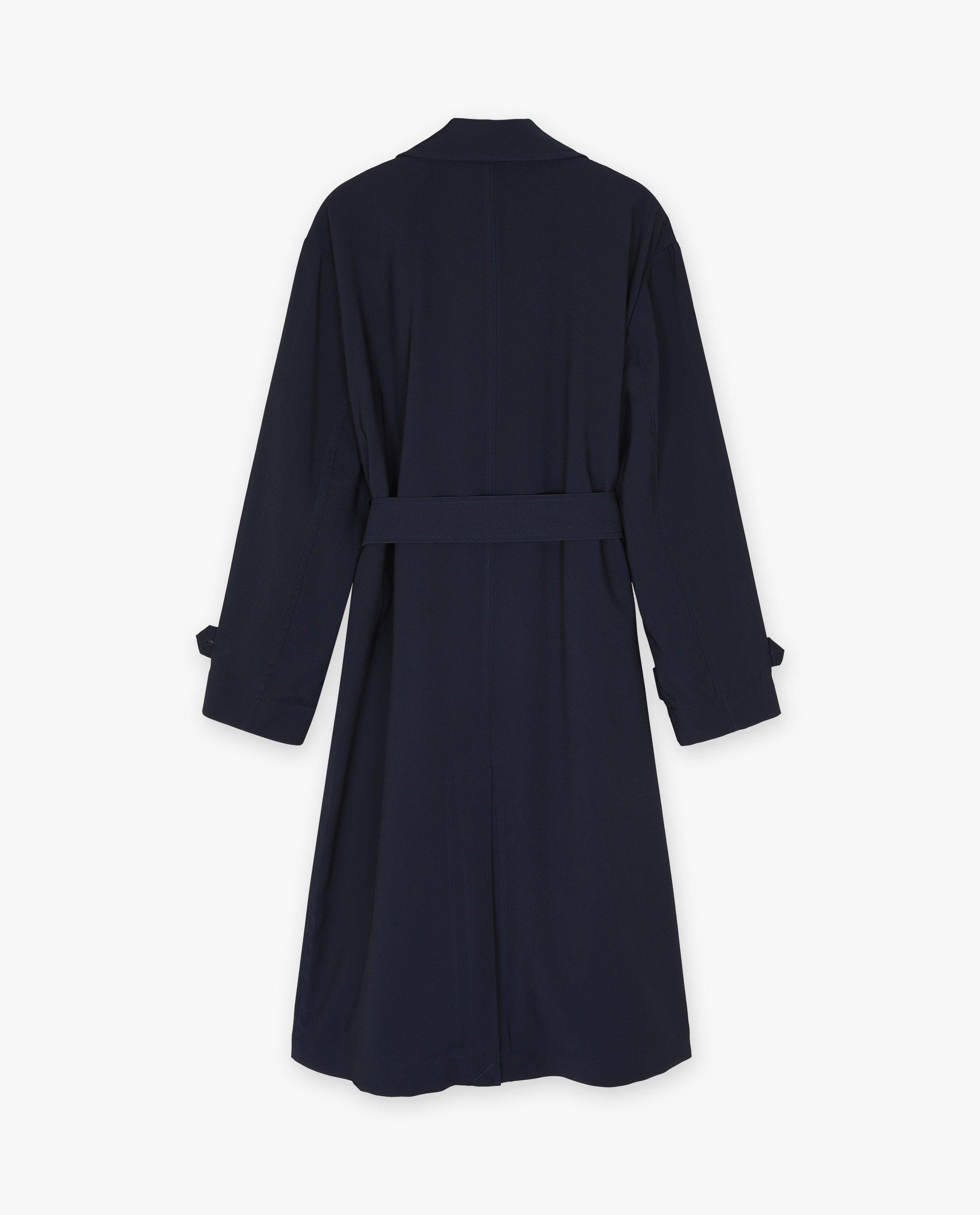 Trenchcoats - Donkerblauwe trenchcoat