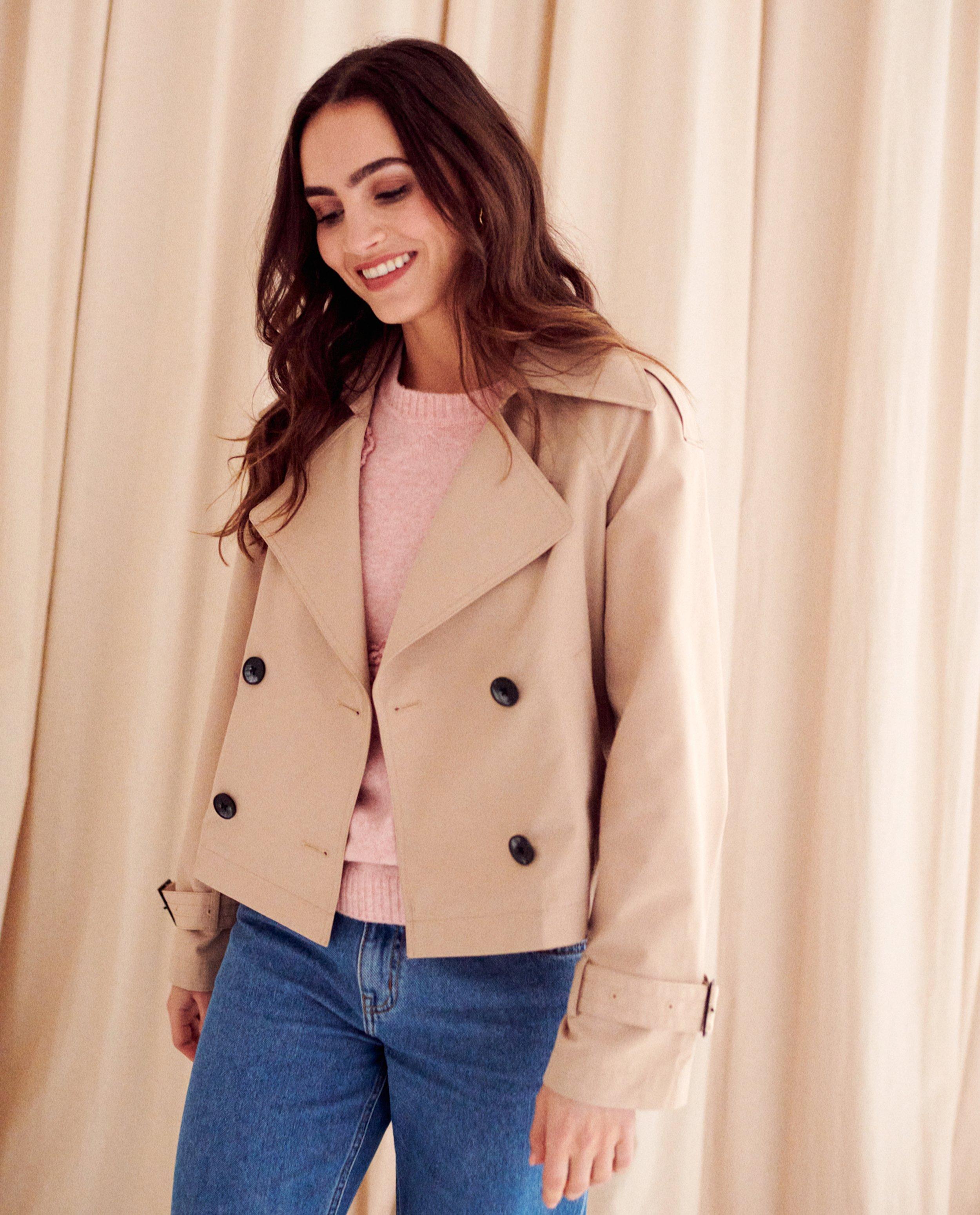 Korte trenchcoat - Product Detail - lichtbeige - afbeelding nummer 1