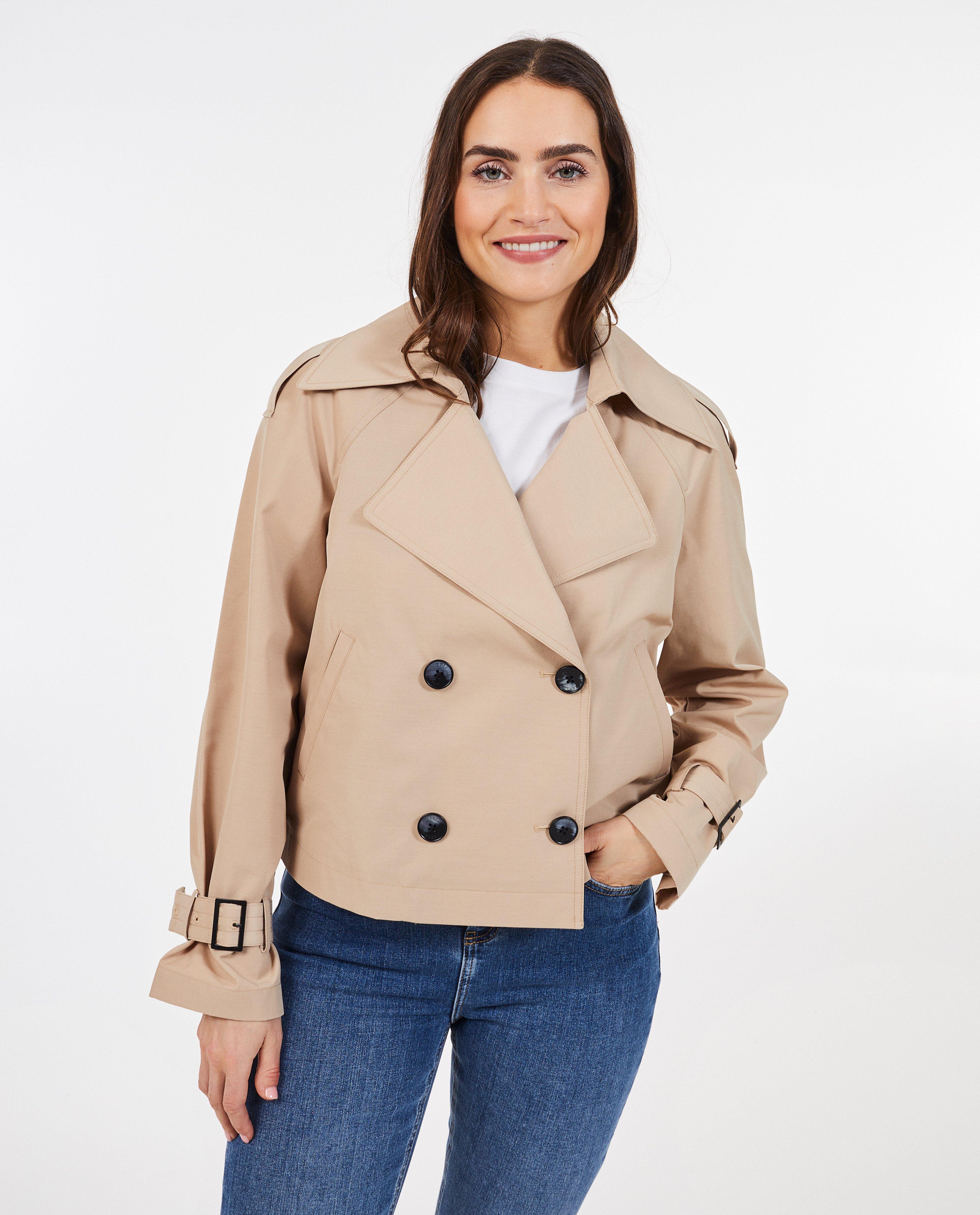 Korte trenchcoat - Product Detail - lichtbeige - afbeelding nummer 3