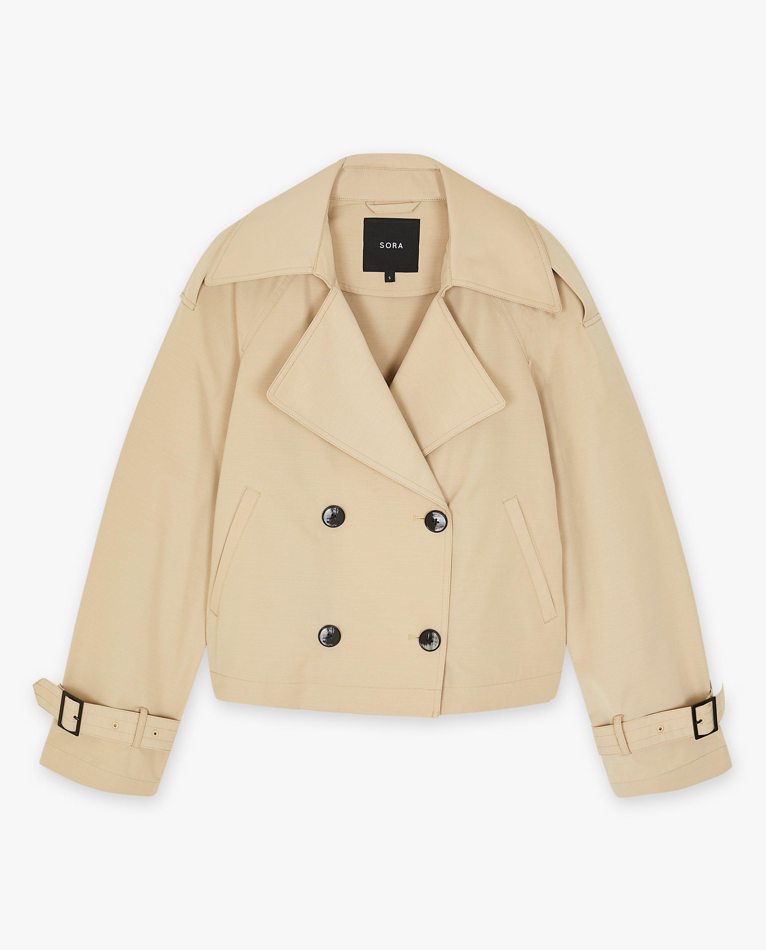 Korte trenchcoat - Product Detail - lichtbeige - afbeelding nummer 6