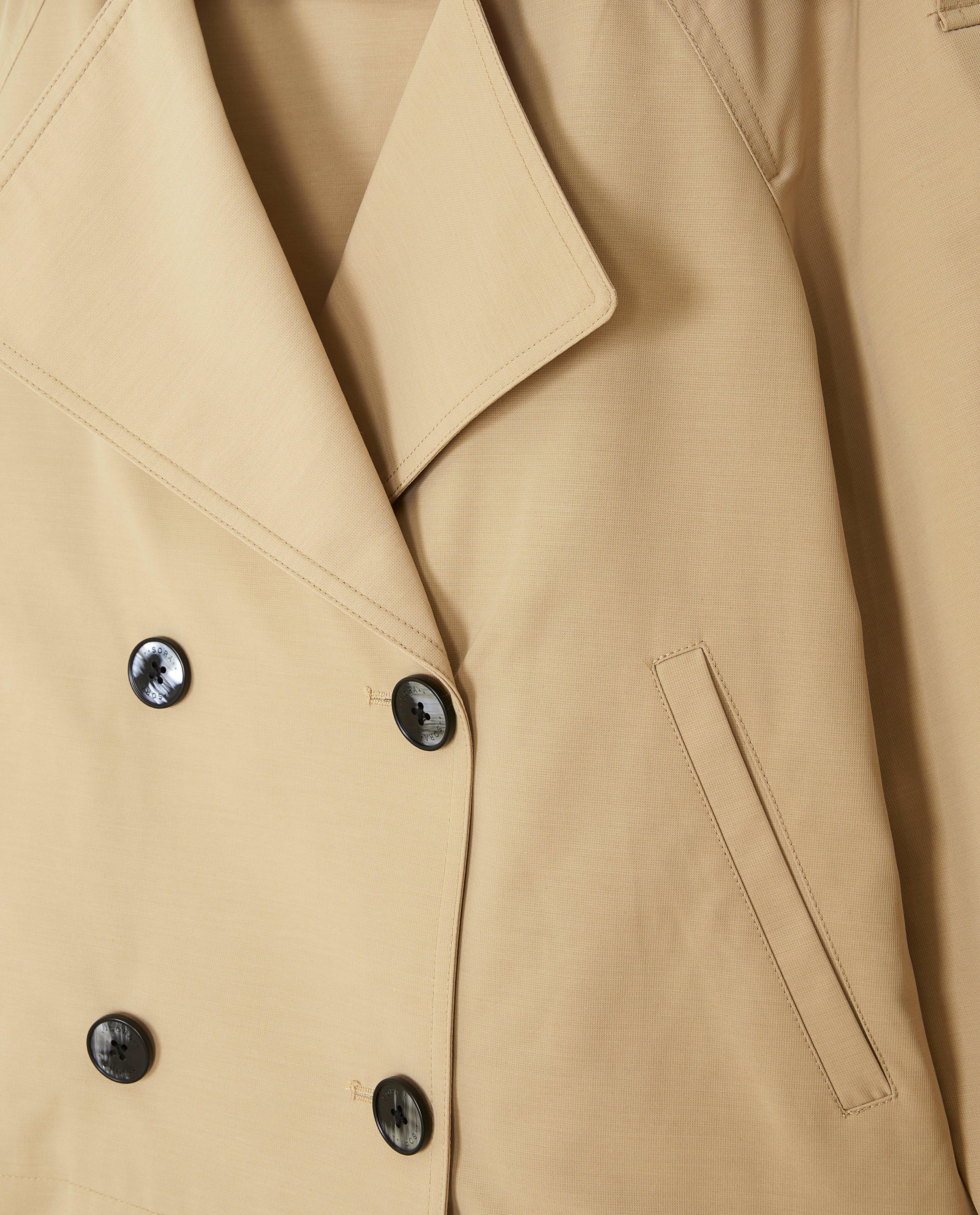 Korte trenchcoat - Product Detail - lichtbeige - afbeelding nummer 8