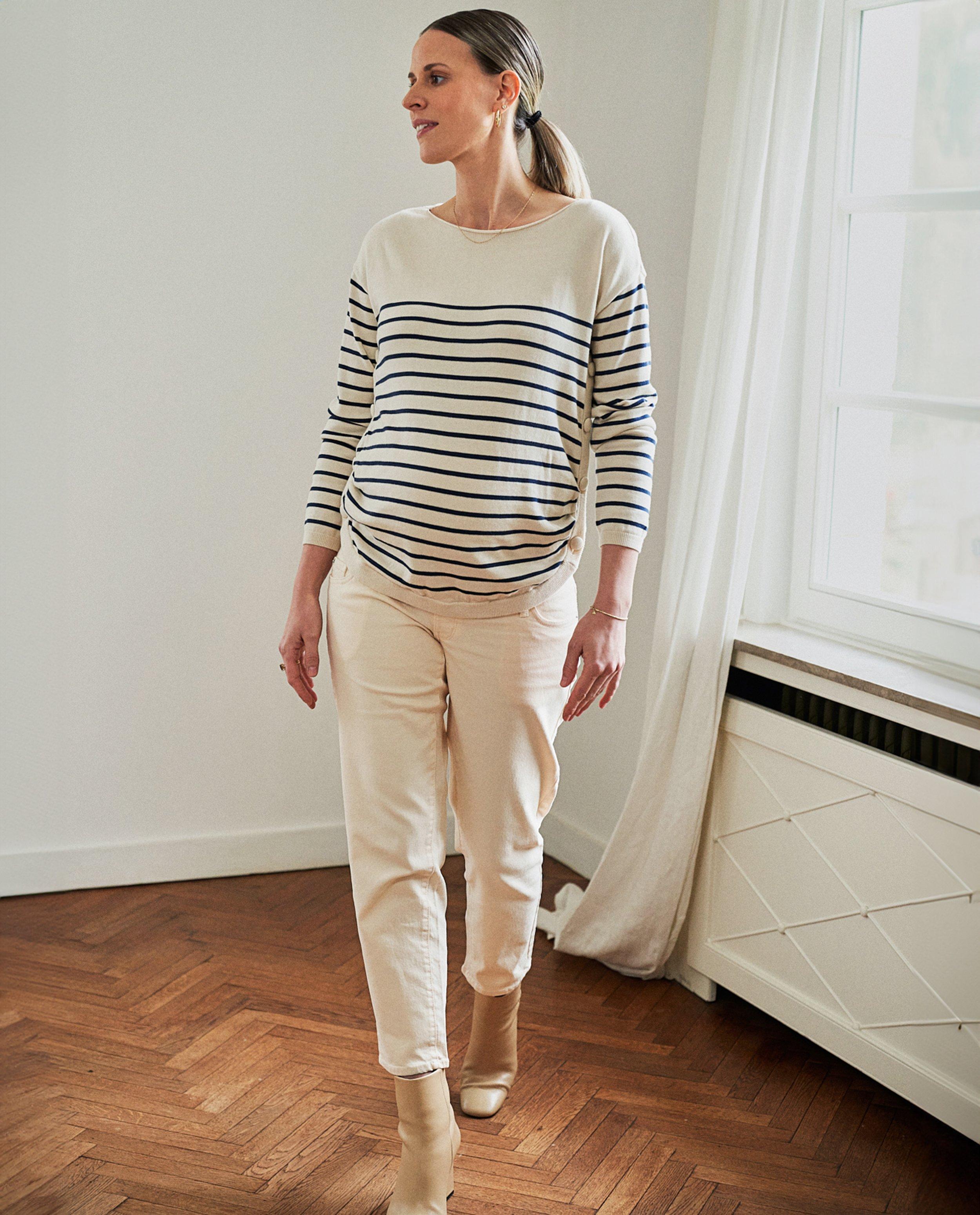 Jeans de grossesse beige - null - Atelier Maman