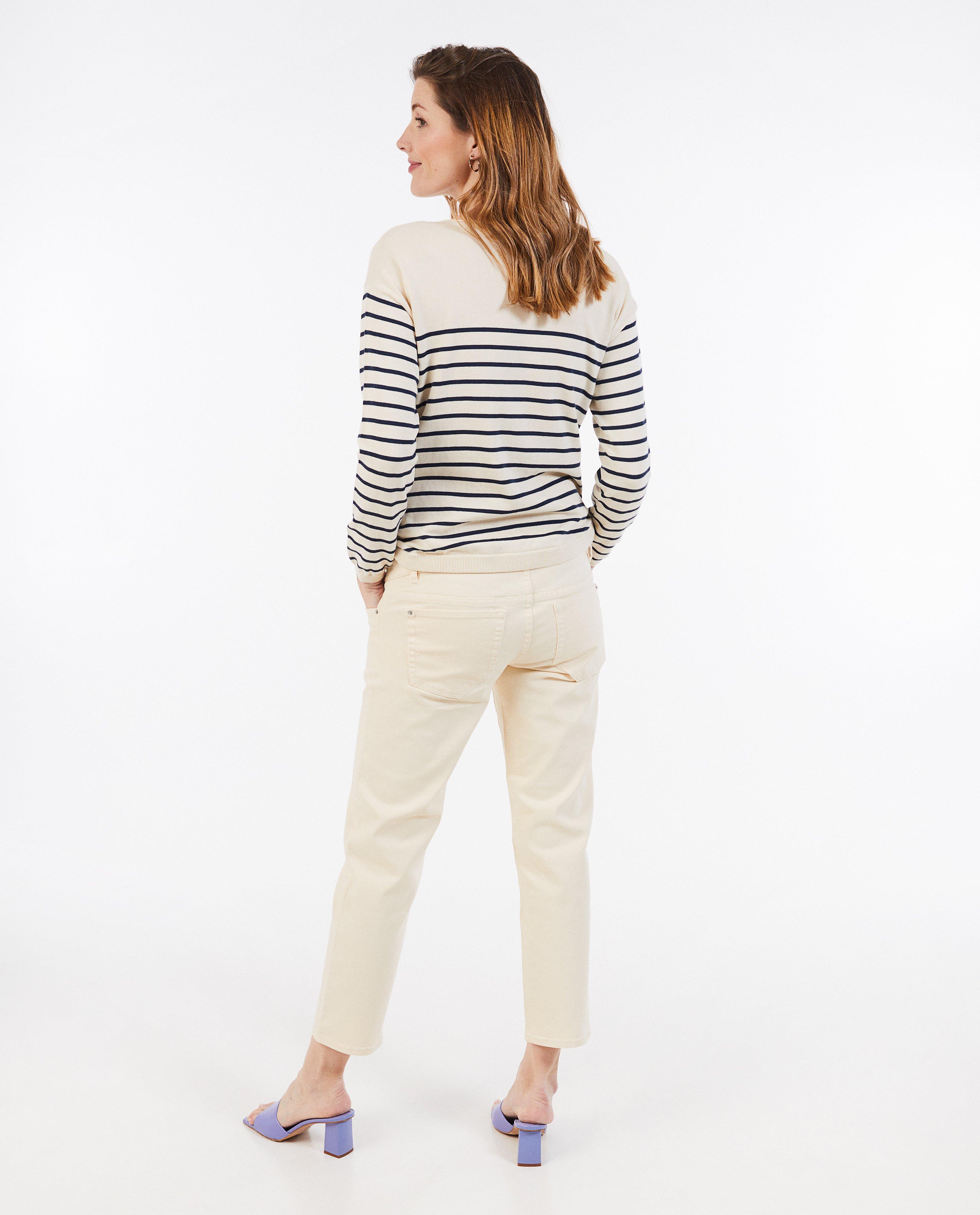 Pantalons - Jeans de grossesse beige