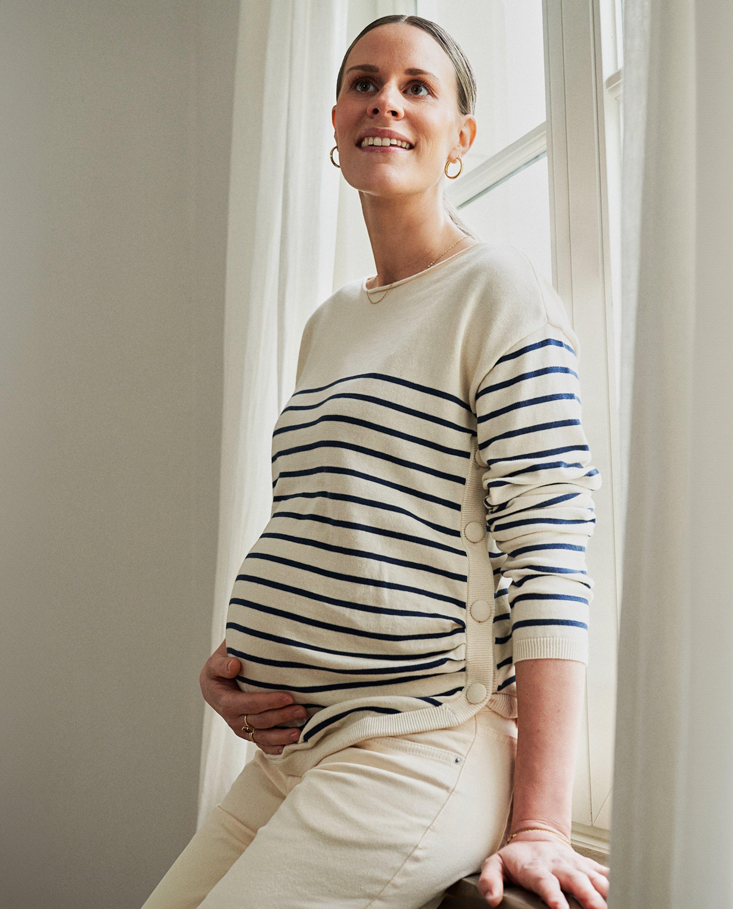 Zwangerschapstrui met strepen - Atelier Maman