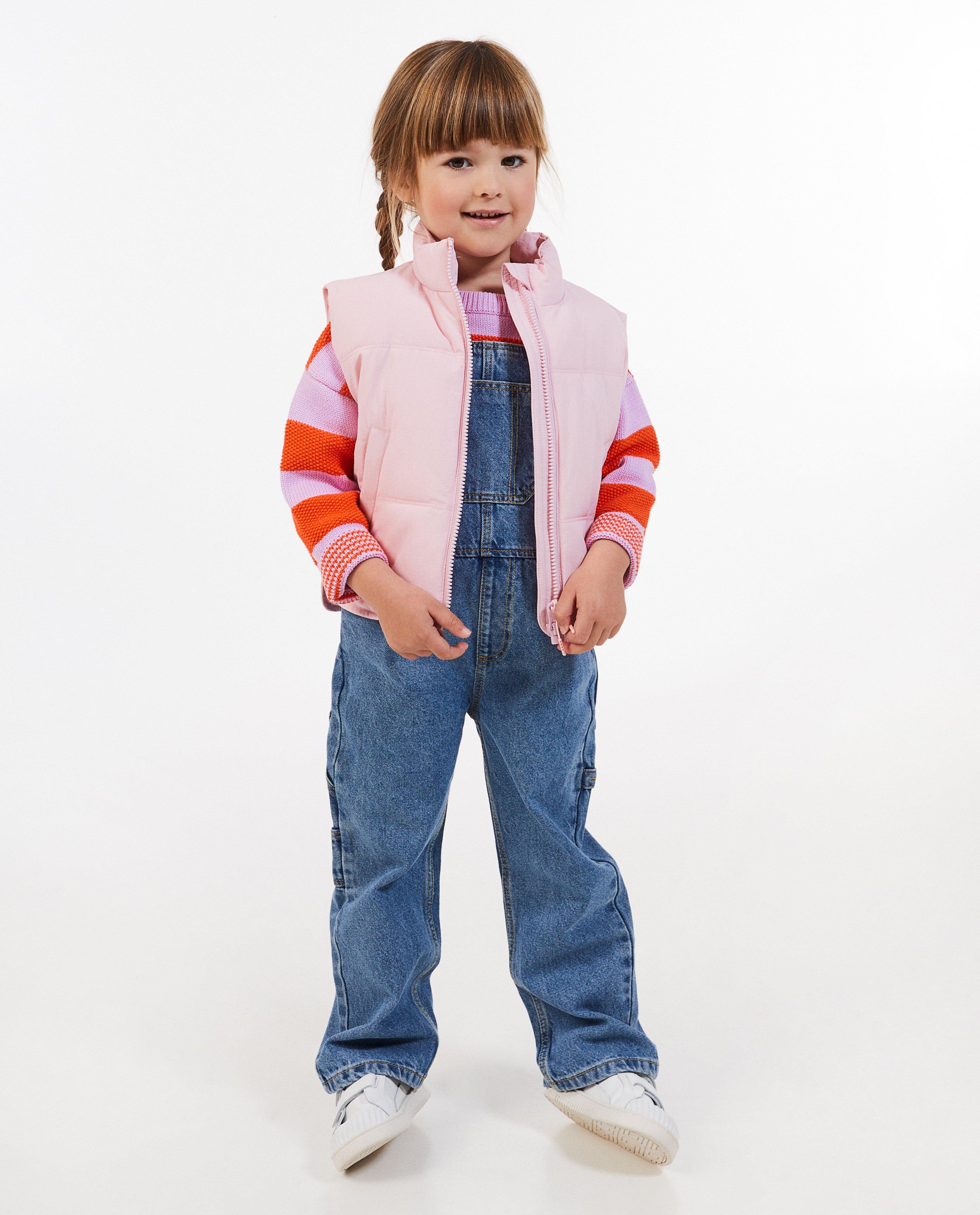 Poncho's en teddy's - Roze bodywarmer