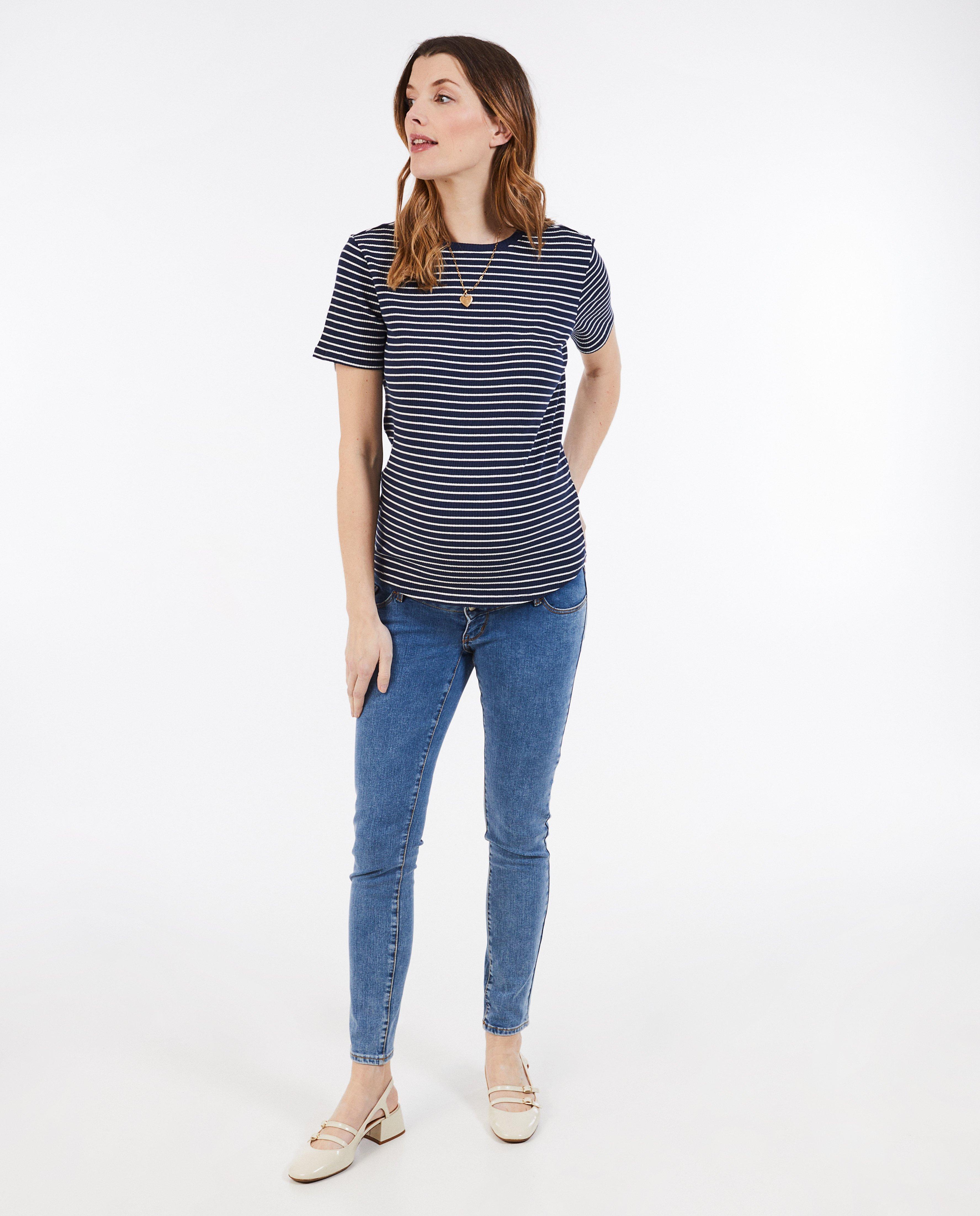 Blauwe zwangerschapsjeans - null - Atelier Maman