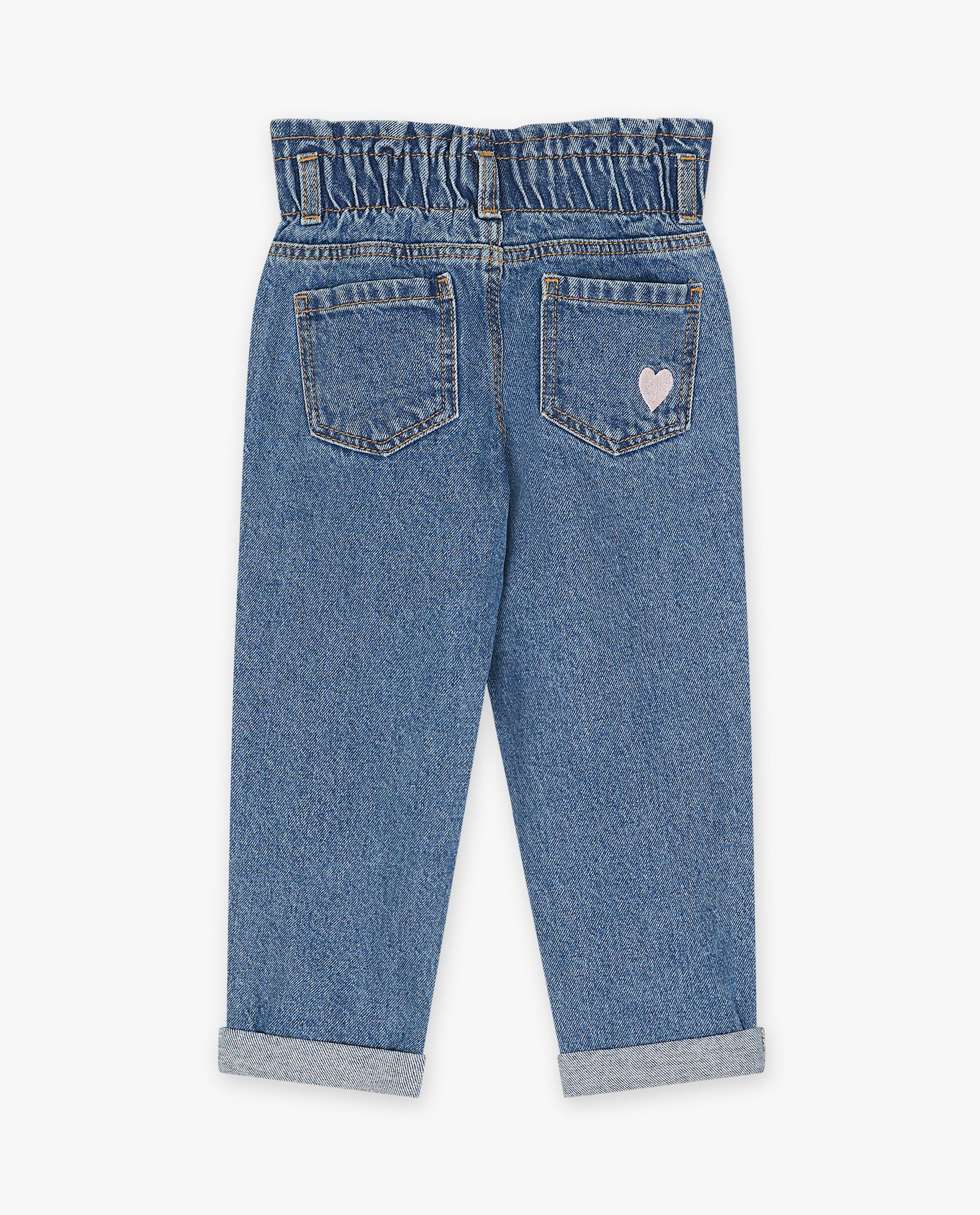 Jeans - Jeans met borduursel K3 De 3 Biggetjes, loose fit