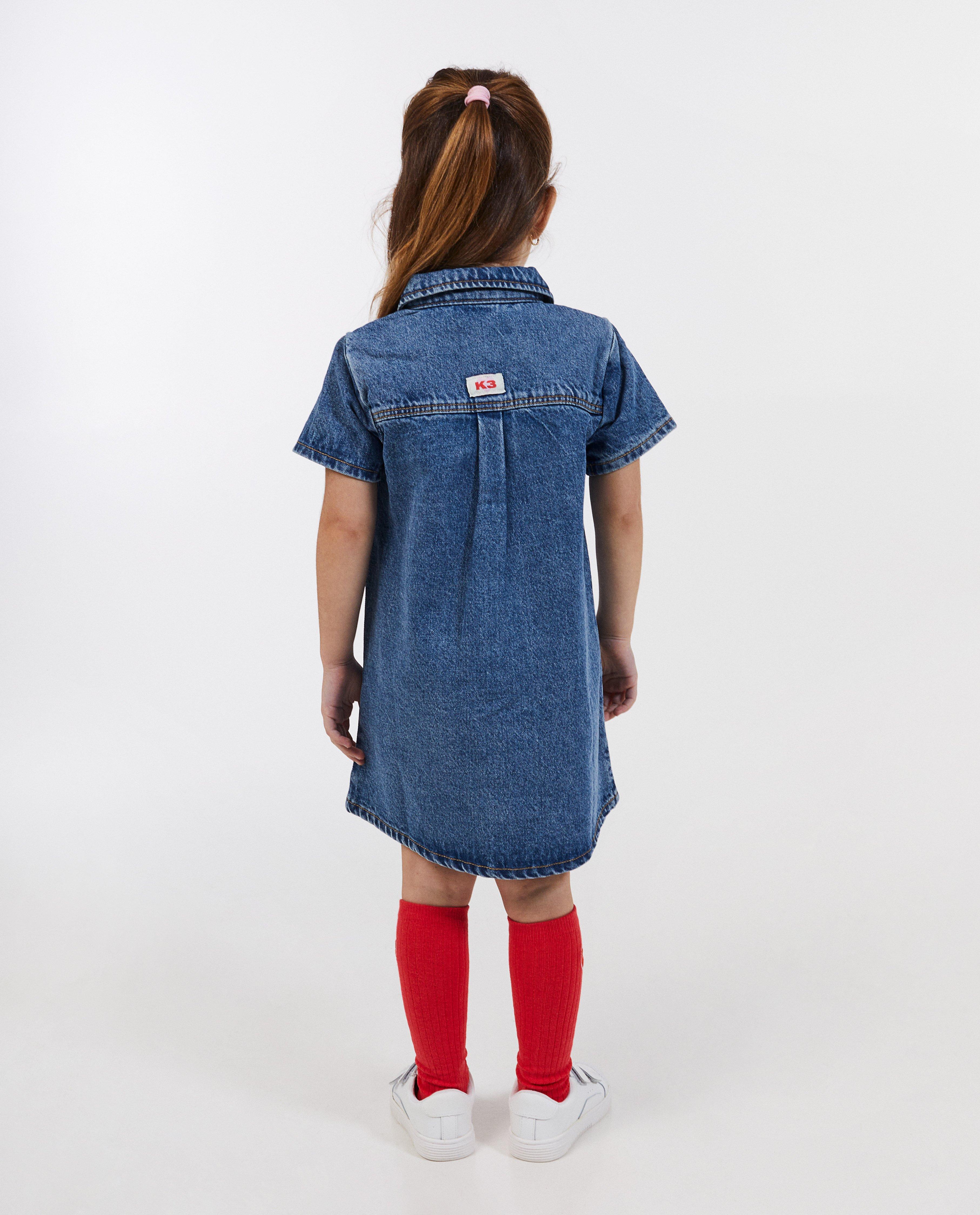 Kleedjes - Blauwe jeansjurk K3 De 3 Biggetjes