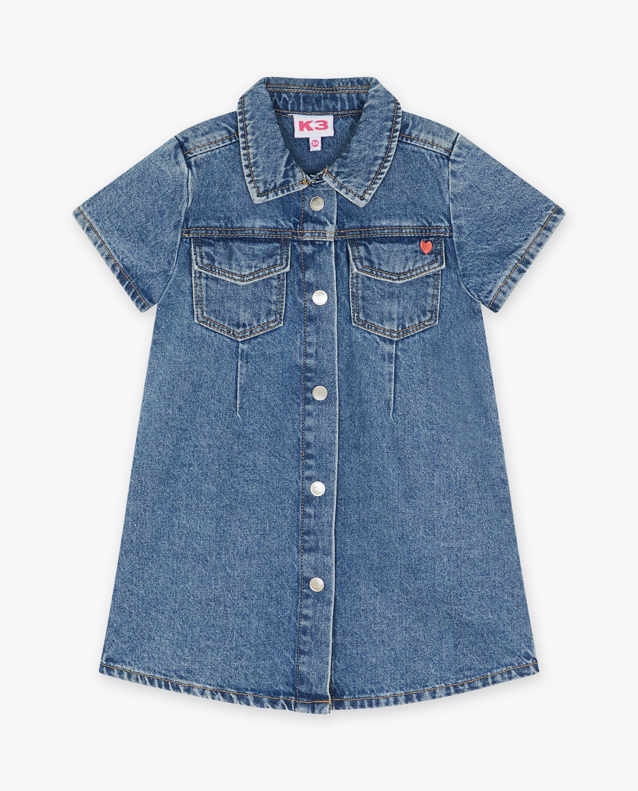Kleedjes - Blauwe jeansjurk K3 De 3 Biggetjes