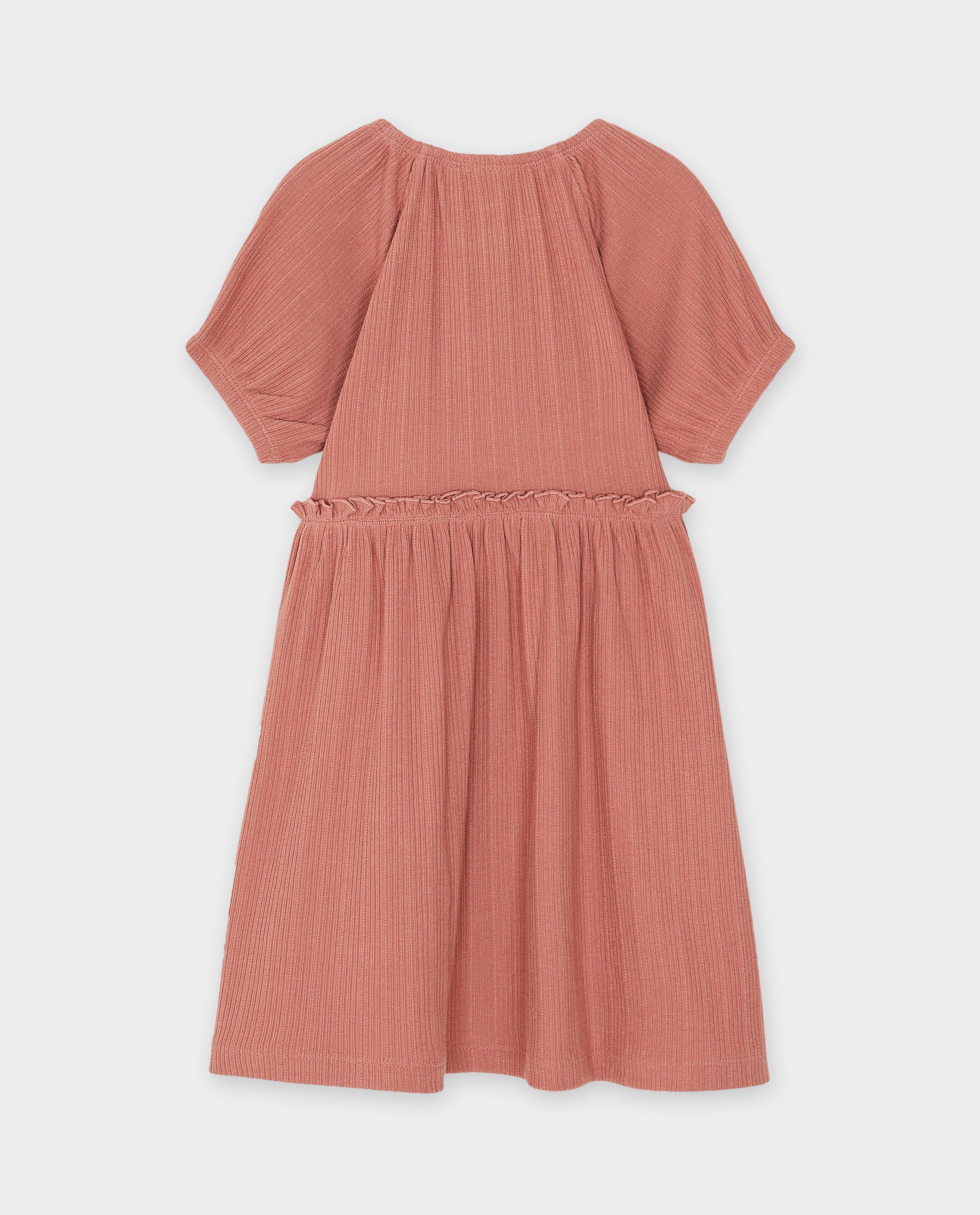 Robe rose à fines côtes - Détails du produit - rose foncé - image numéro 2
