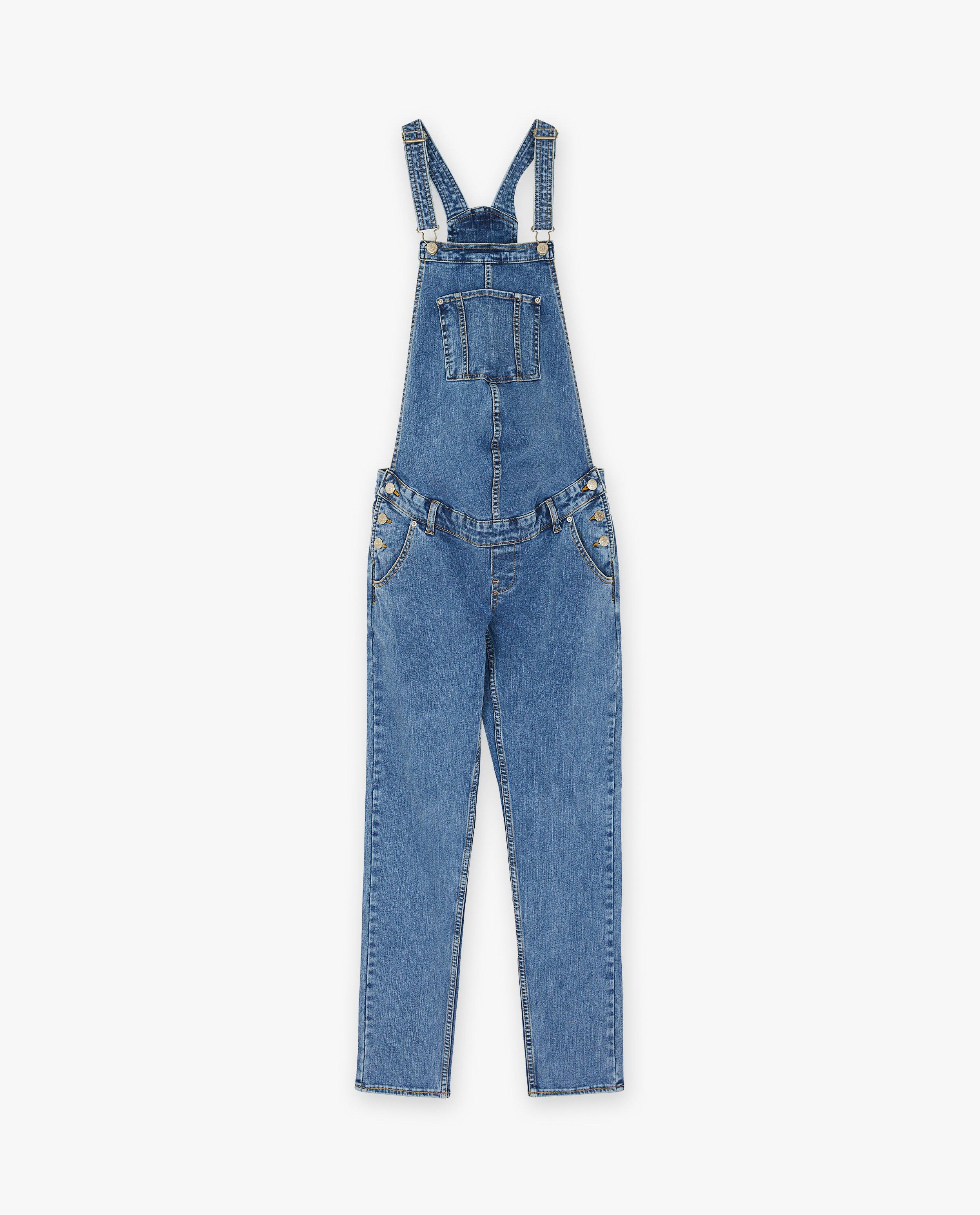 Jumpsuit - Blauwe jeanssalopette, zwangerschap