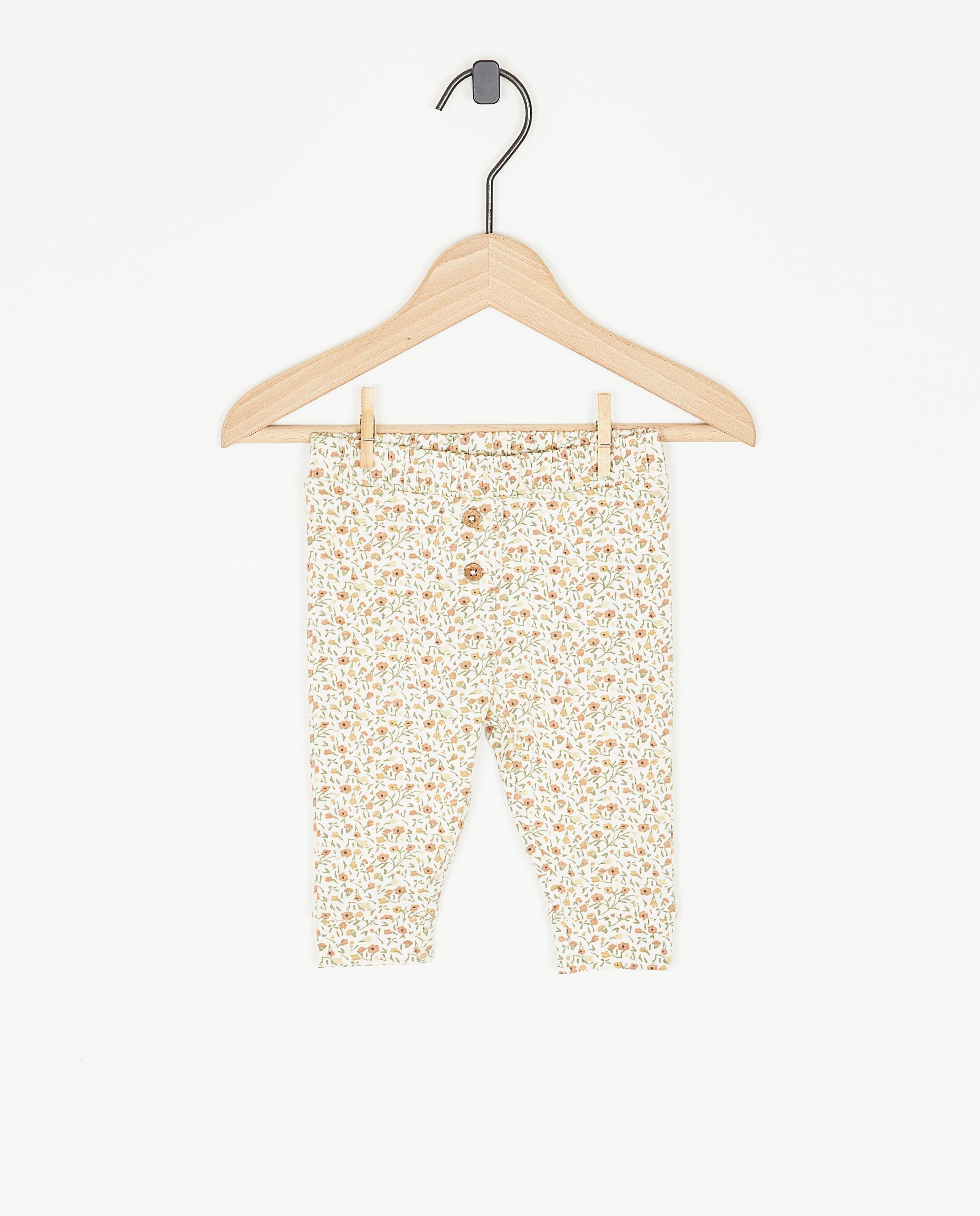 Leggings fleuris - Détails du produit - blanc - image numéro 1