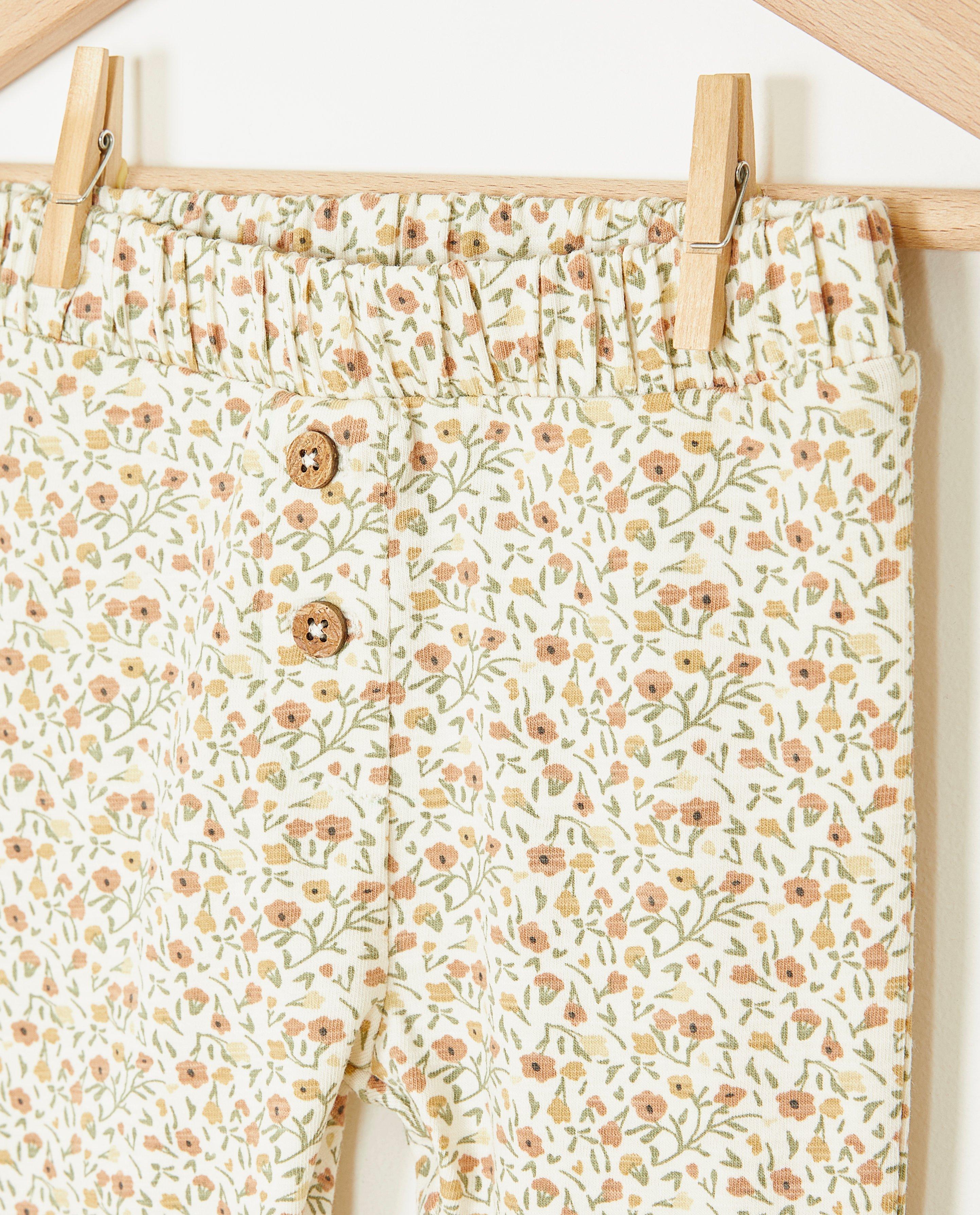 Leggings fleuris - Détails du produit - blanc - image numéro 3