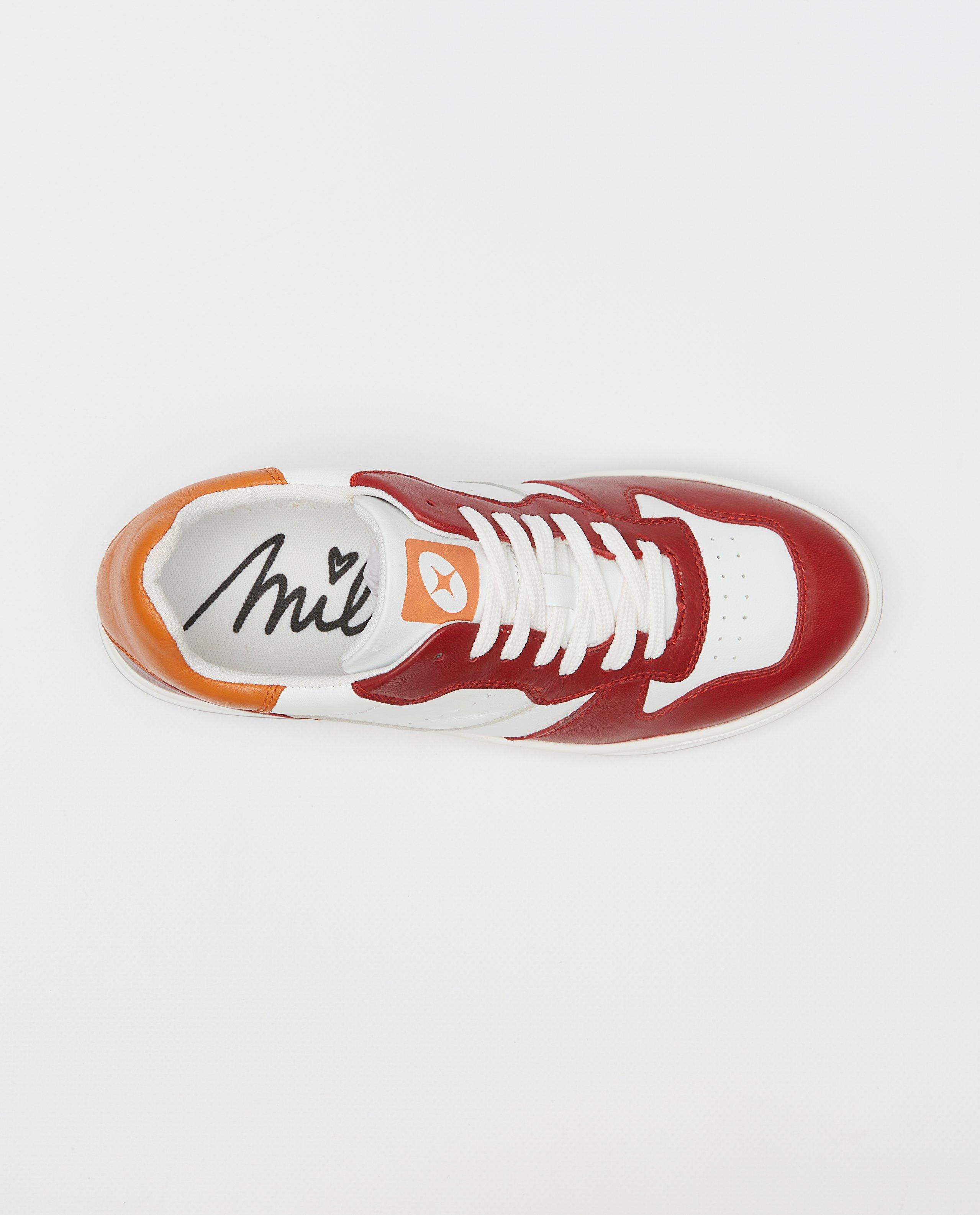 Schoenen - Leren sneakers met color block Milo, maat 31-40