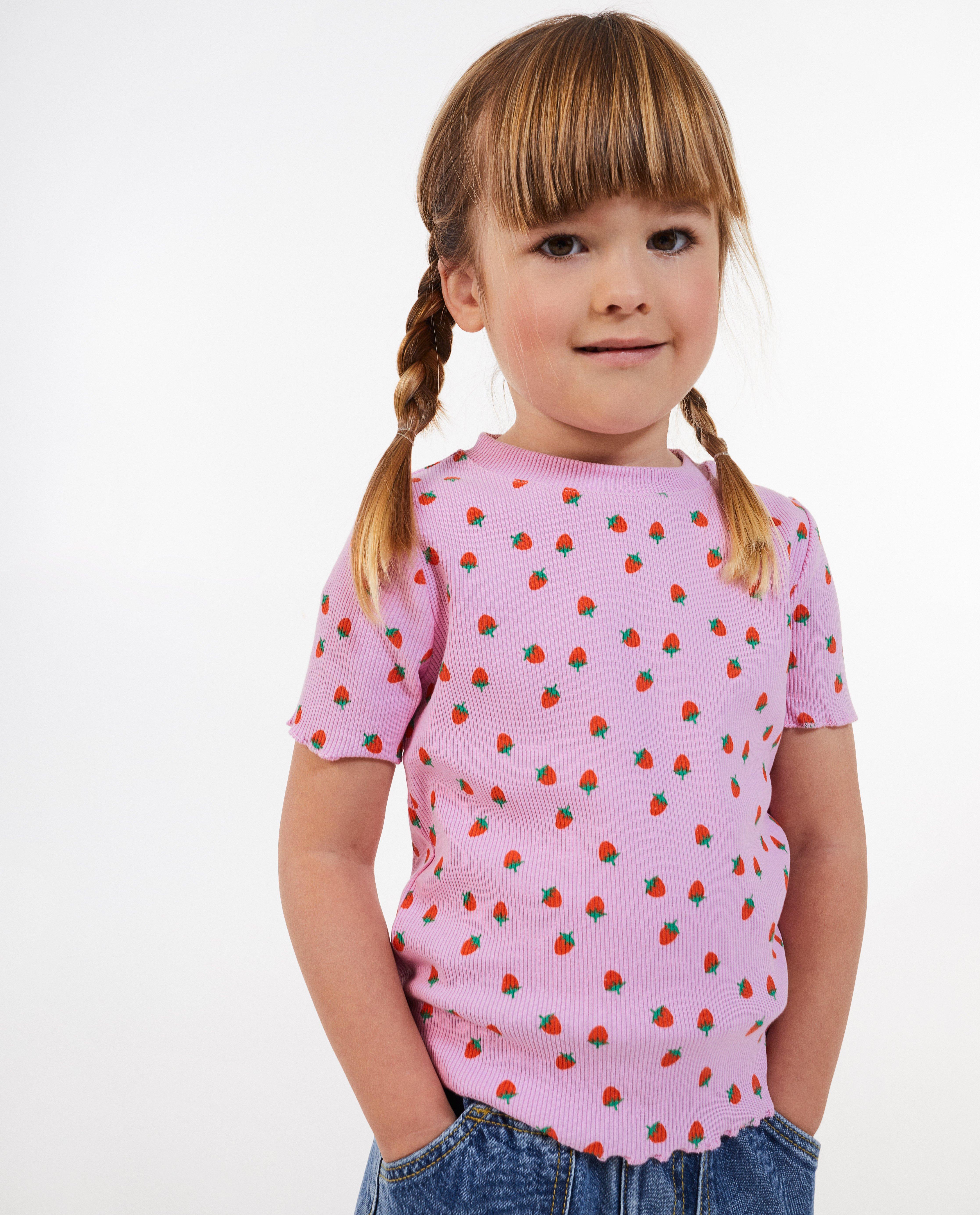 T-shirt met fijne rib - null - Milla Star