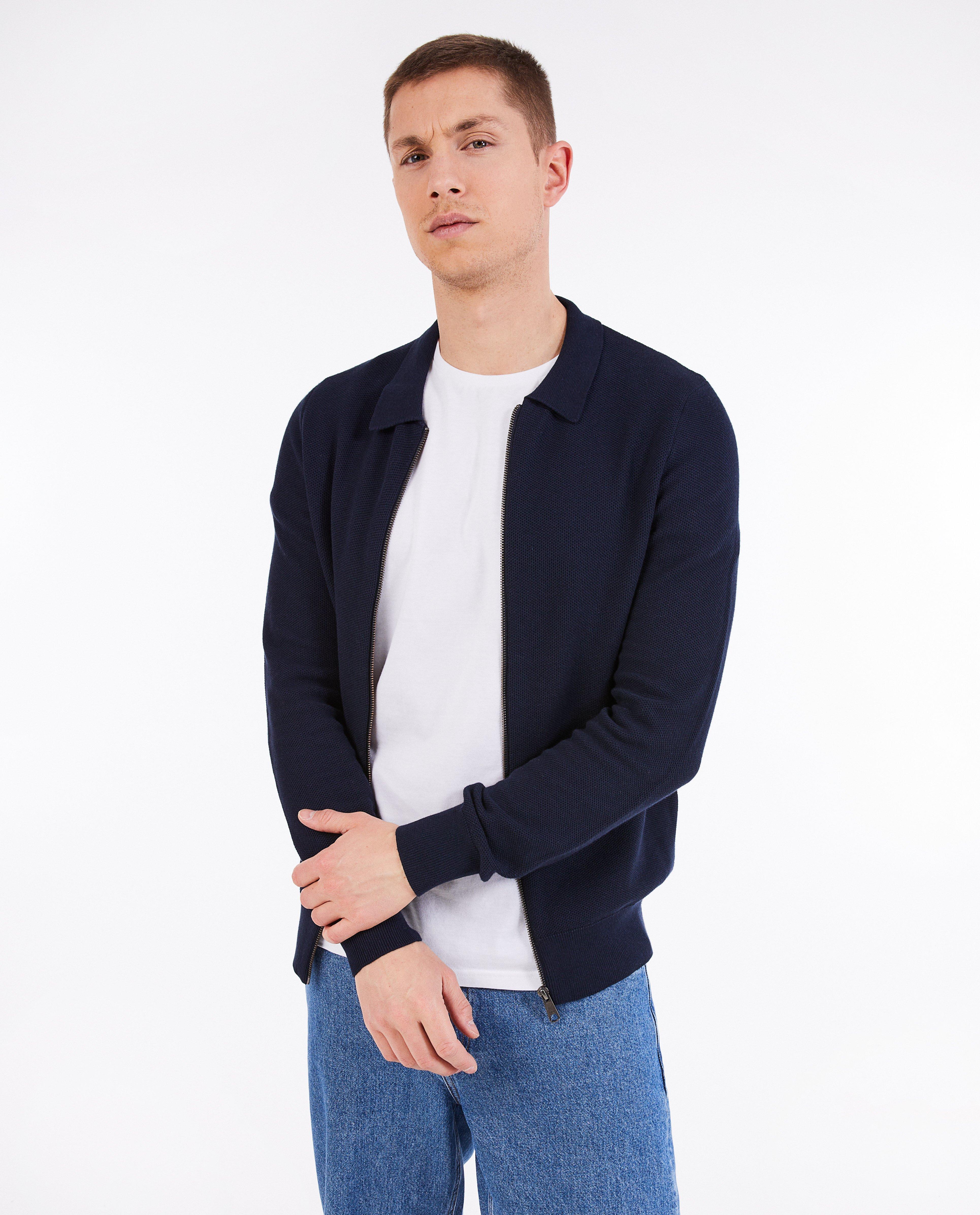 Vest van biokatoen - Product Detail - donkerblauw - afbeelding nummer 1