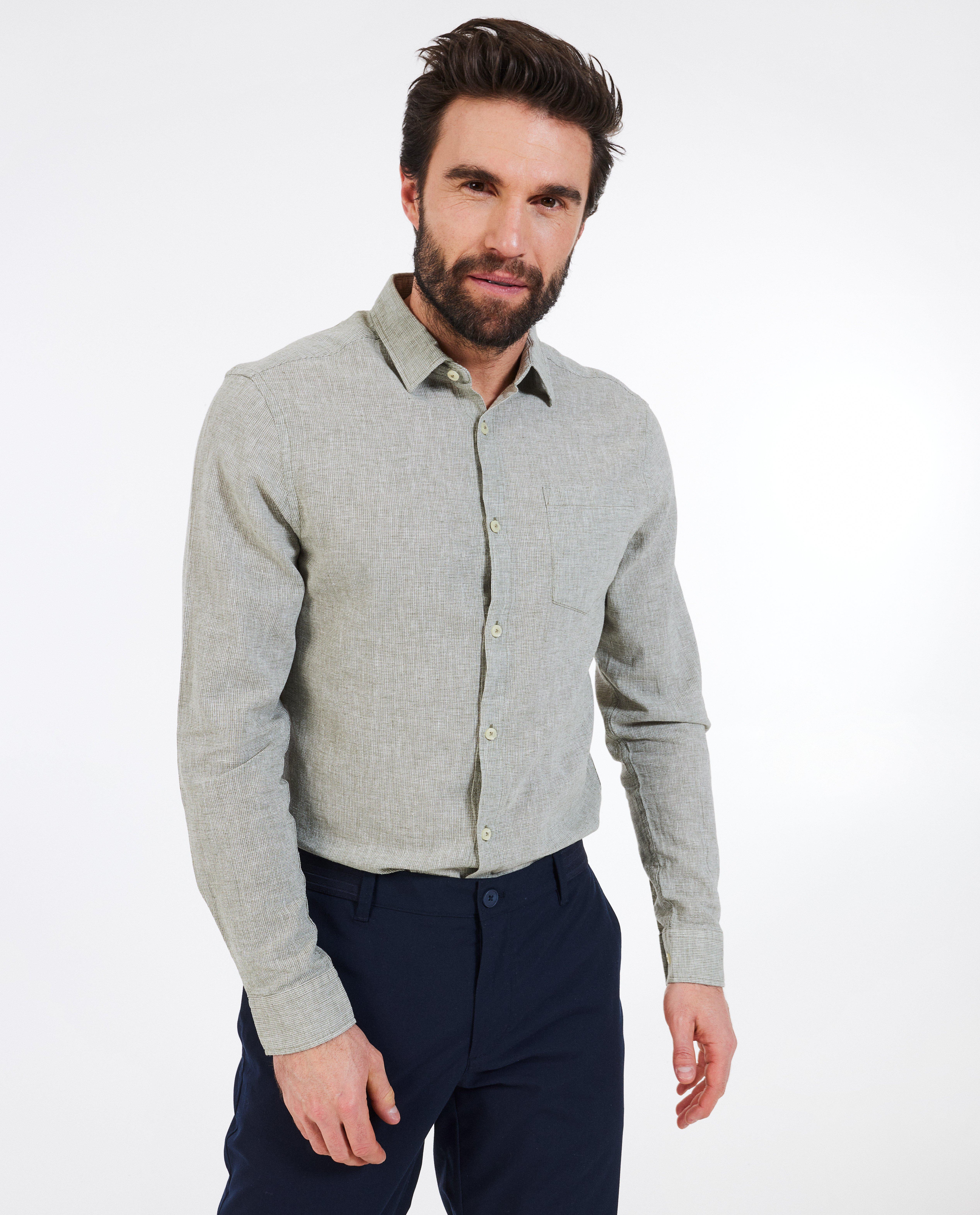 Chemise à fine structure, slim fit - null - Iveo
