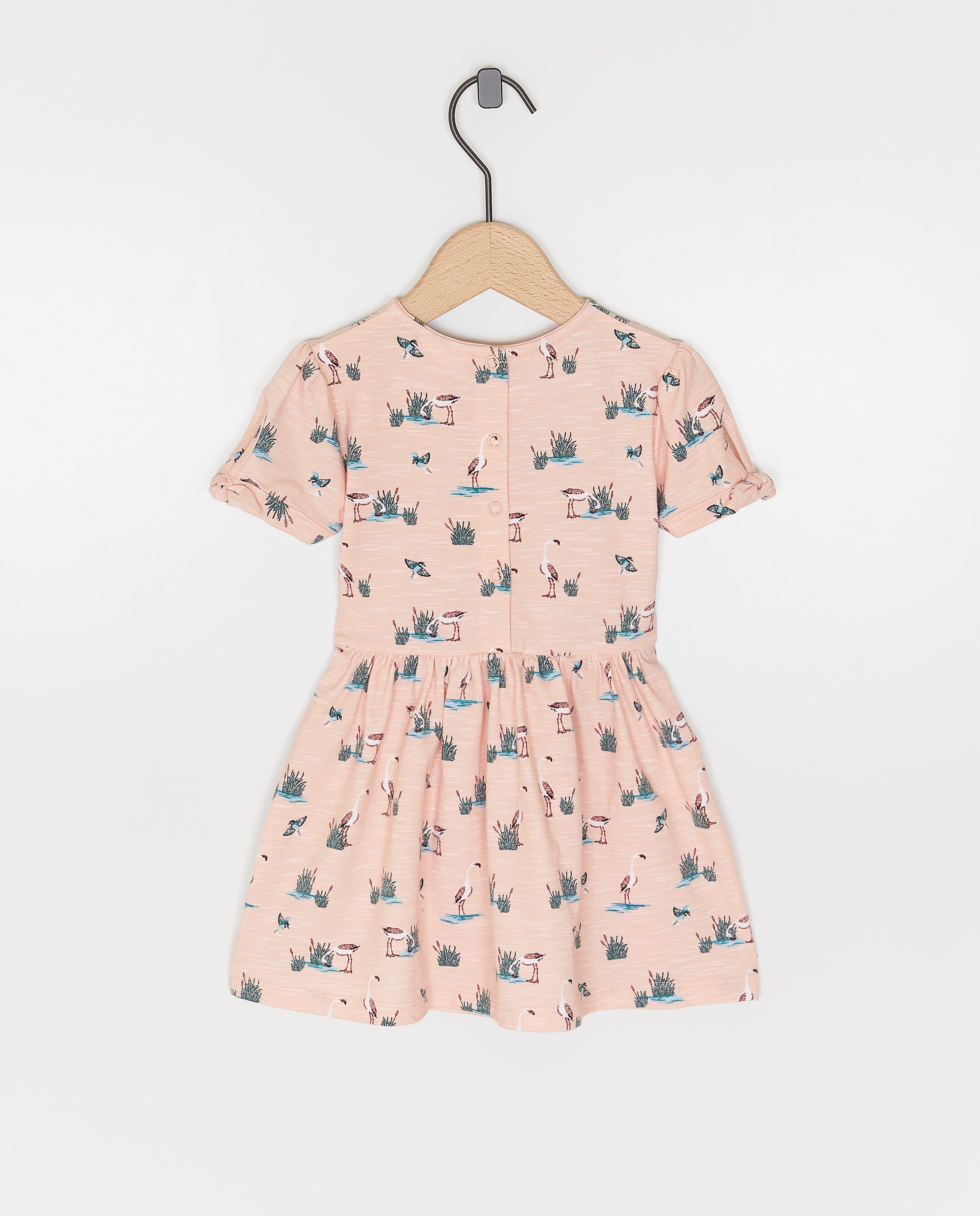 Kleedjes - Roze jurk met print