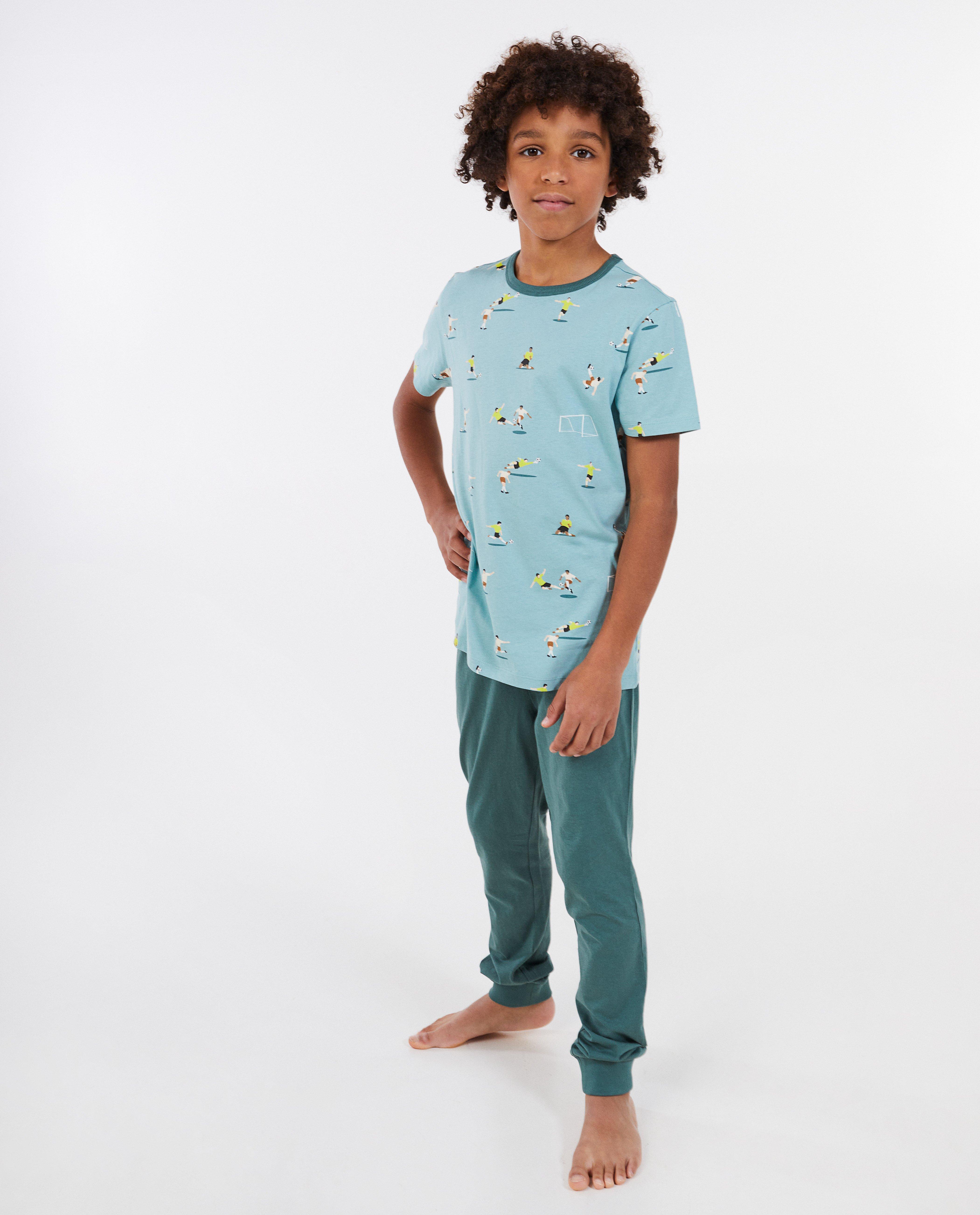 Groene pyjama met print, 7-14 jaar - Product Detail - lichtgroen - afbeelding nummer 1