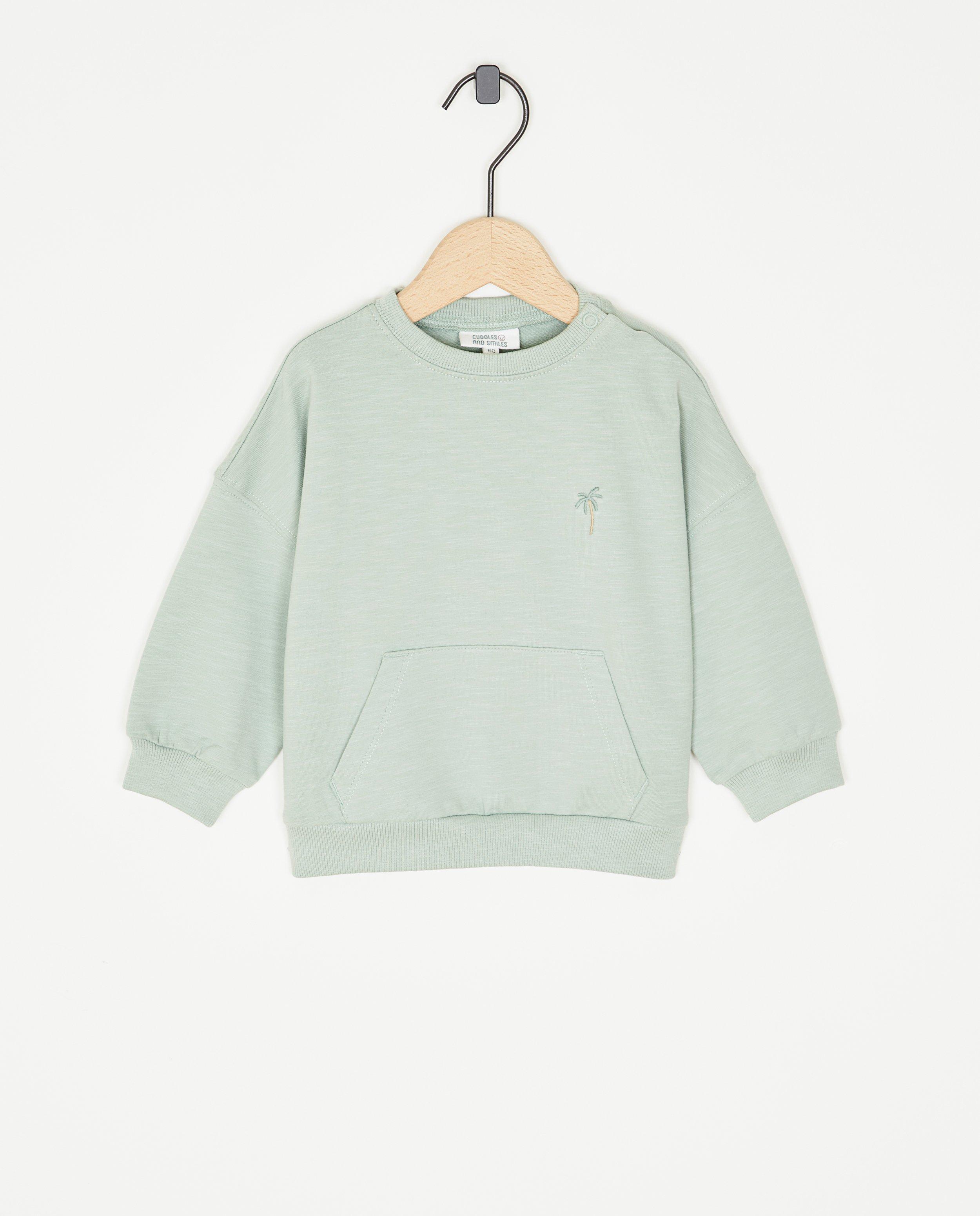 Sweat avec un palmier brodé - null - Cuddles and Smiles