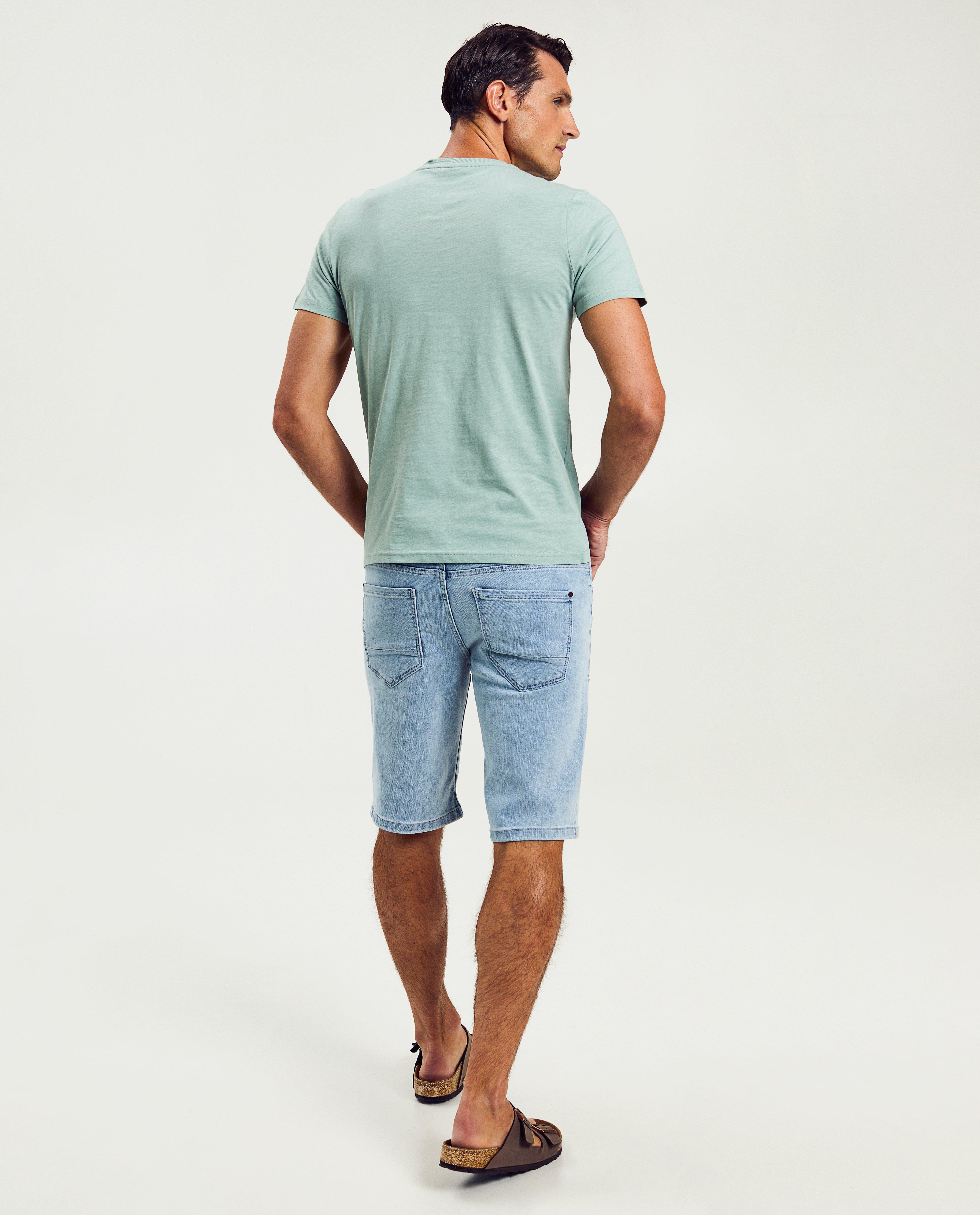 Shorts - Short en jeans noir, slim fit