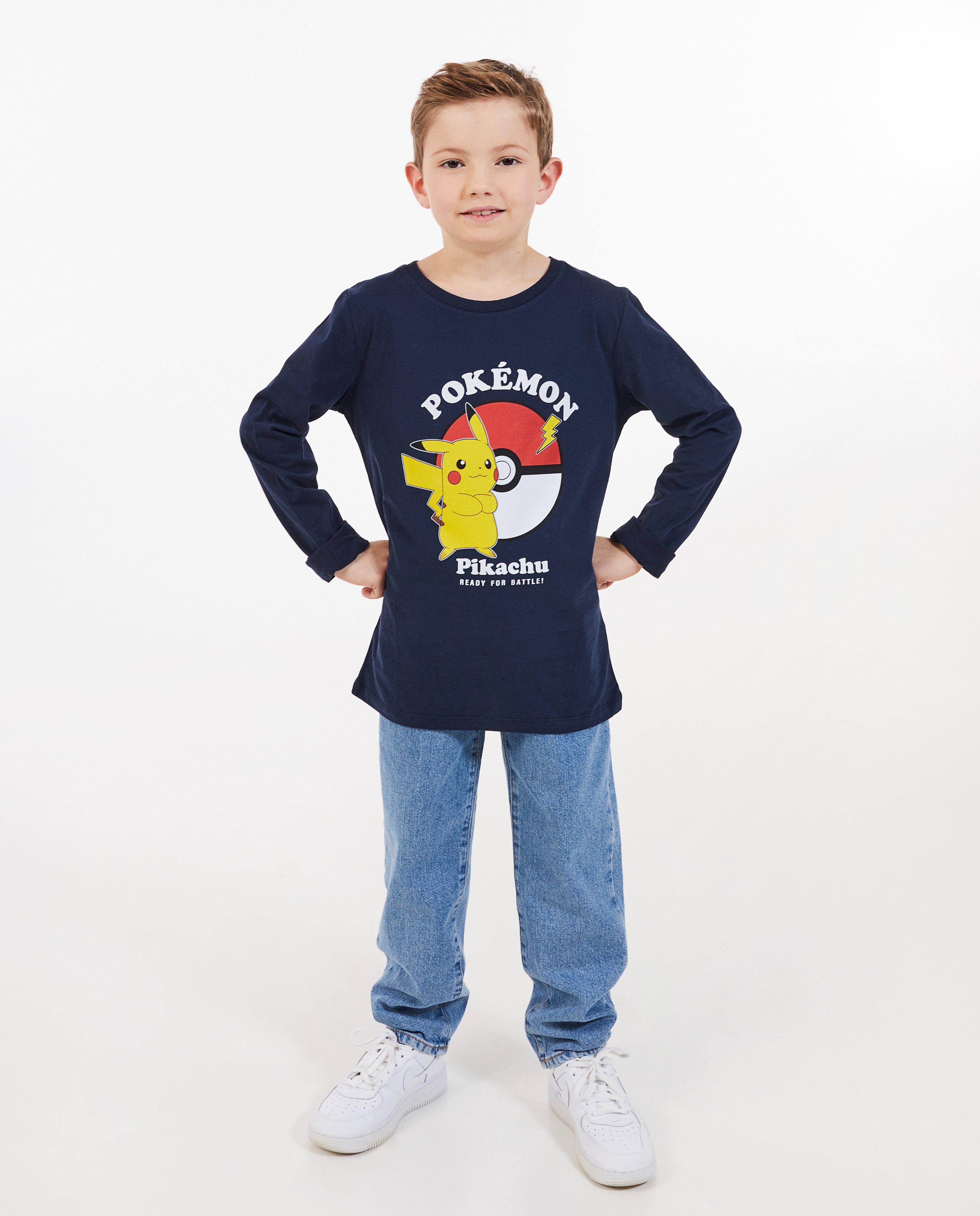 T-shirts - T-shirt à manches longues à imprimé à Pokémon