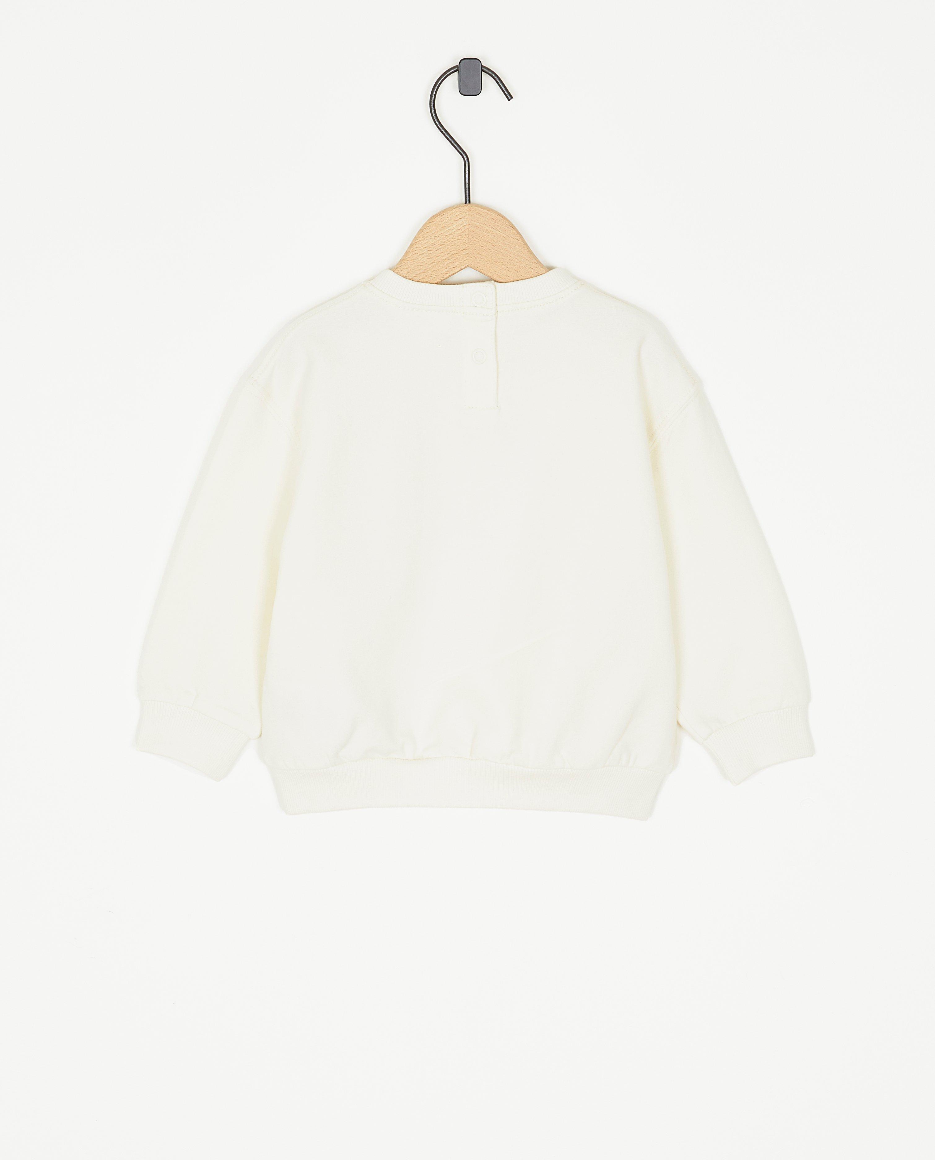 Sweaters - Sweater met geborduurd opschrift