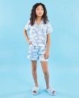 Satijnen pyjama met wolkprint, 6-14 jaar - null - CAMILLE
