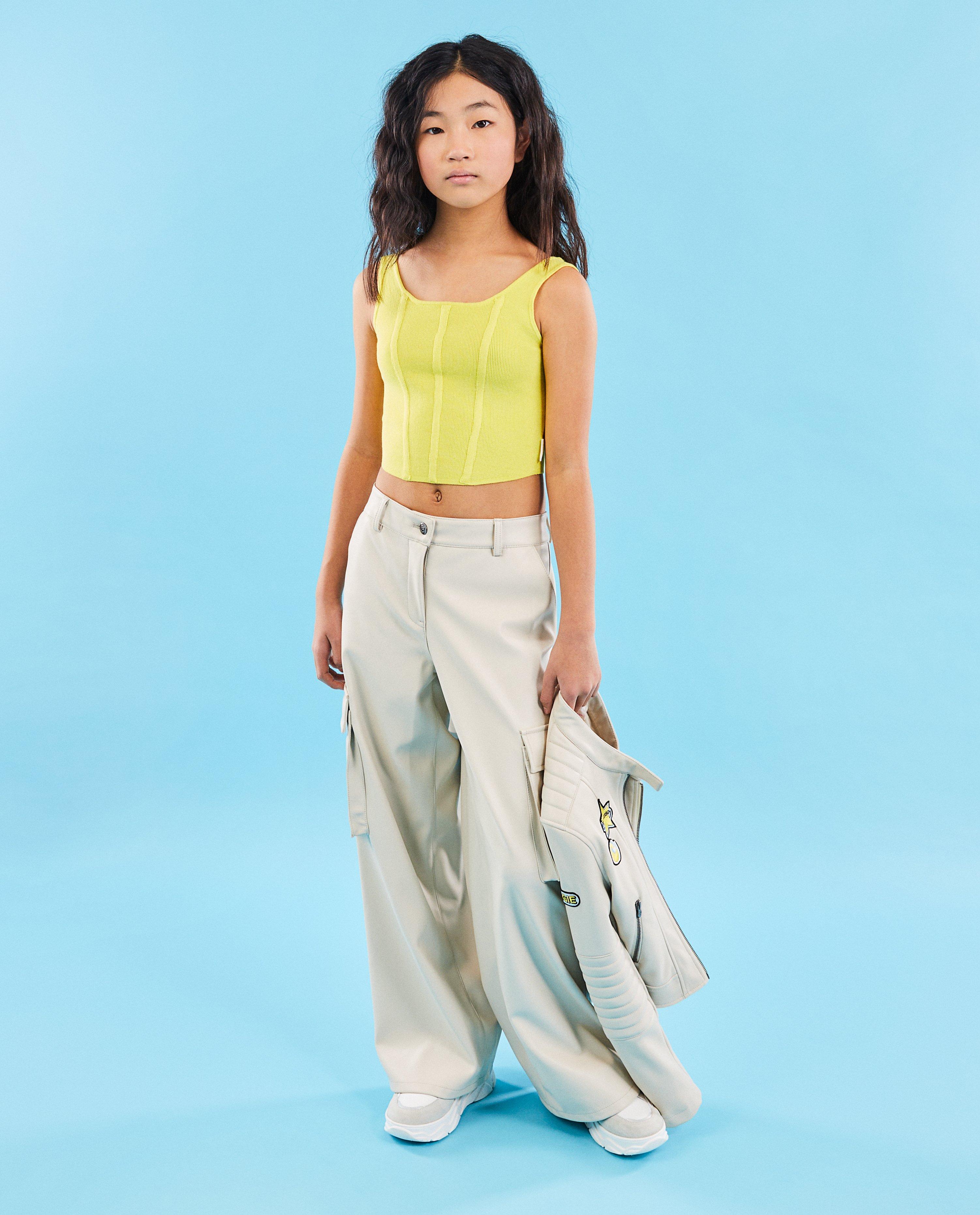 Truien - Gebreide top, cropped fit, 6-14 jaar